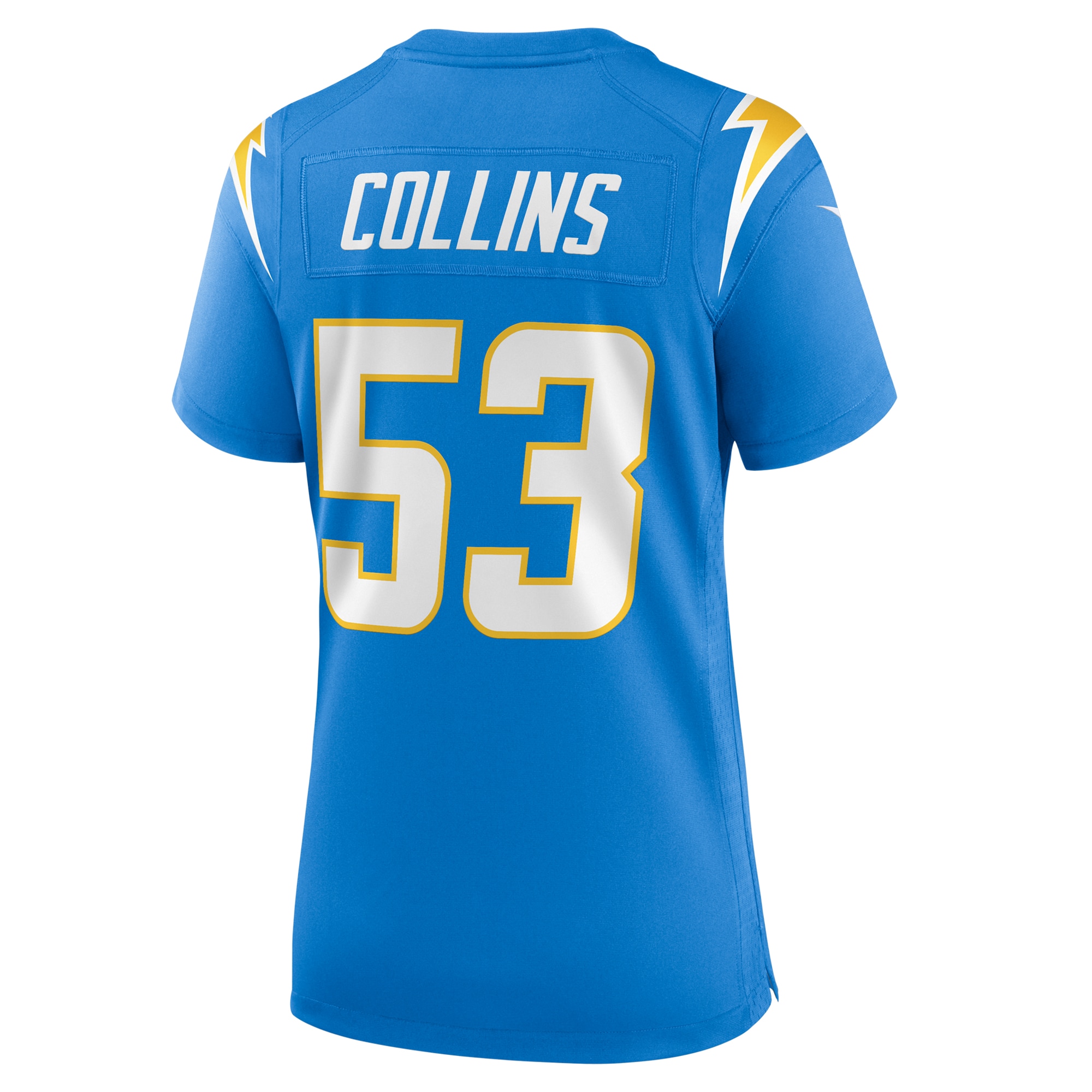Women's Los Angeles Chargers Chris Collins Powder Blue Team Game Jersey JS4525 Saliibo - Image 3