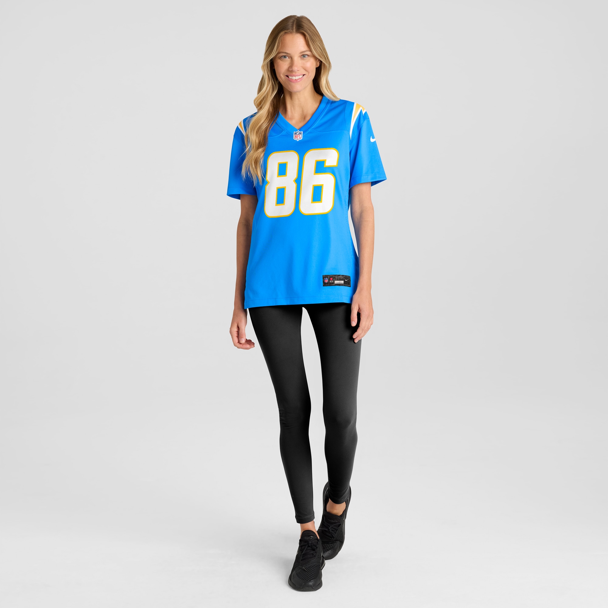 Women's Los Angeles Chargers Cornelius Johnson Powder Blue Game Jersey JS3529 Saliibo - Image 4