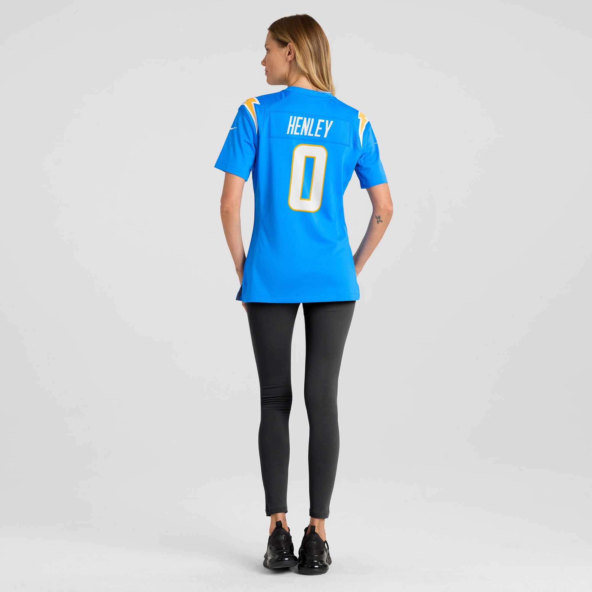 Women's Los Angeles Chargers Daiyan Henley Powder Blue Team Game Jersey JS7356 Saliibo - Image 5