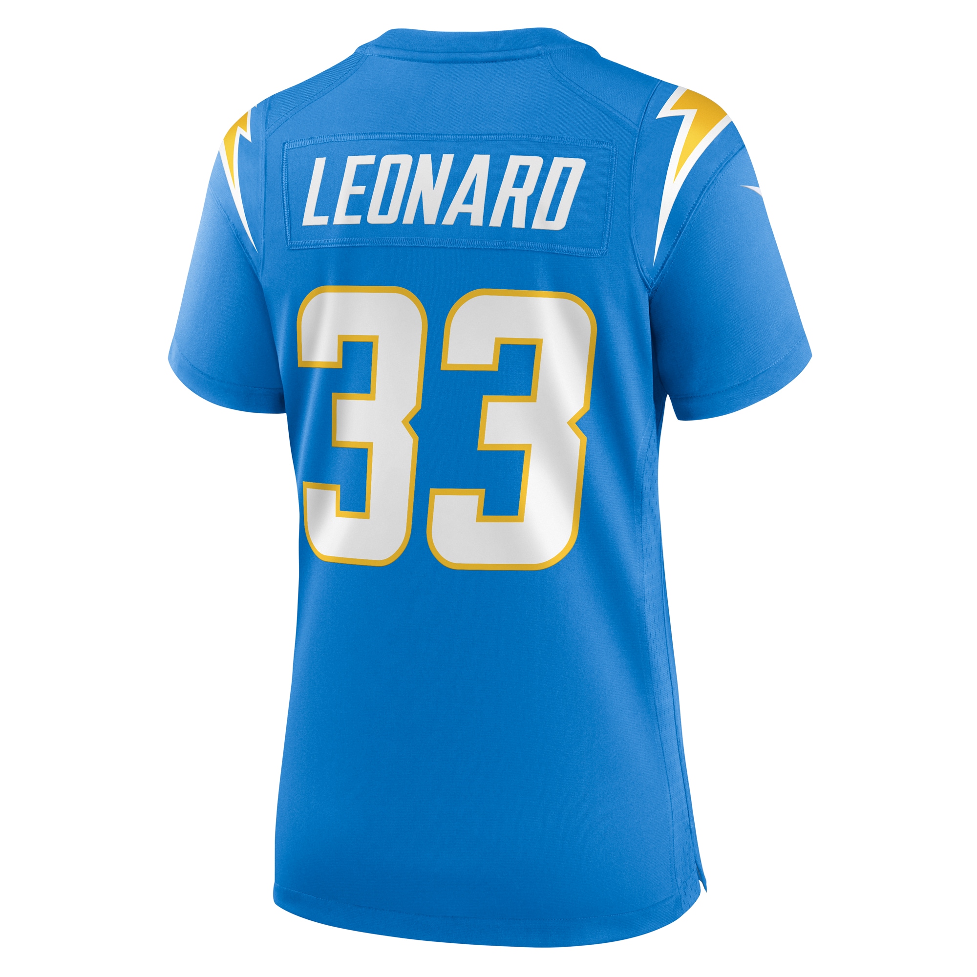 Women's Los Angeles Chargers Deane Leonard Powder Blue Game Player Jersey JS8888 Saliibo - Image 3