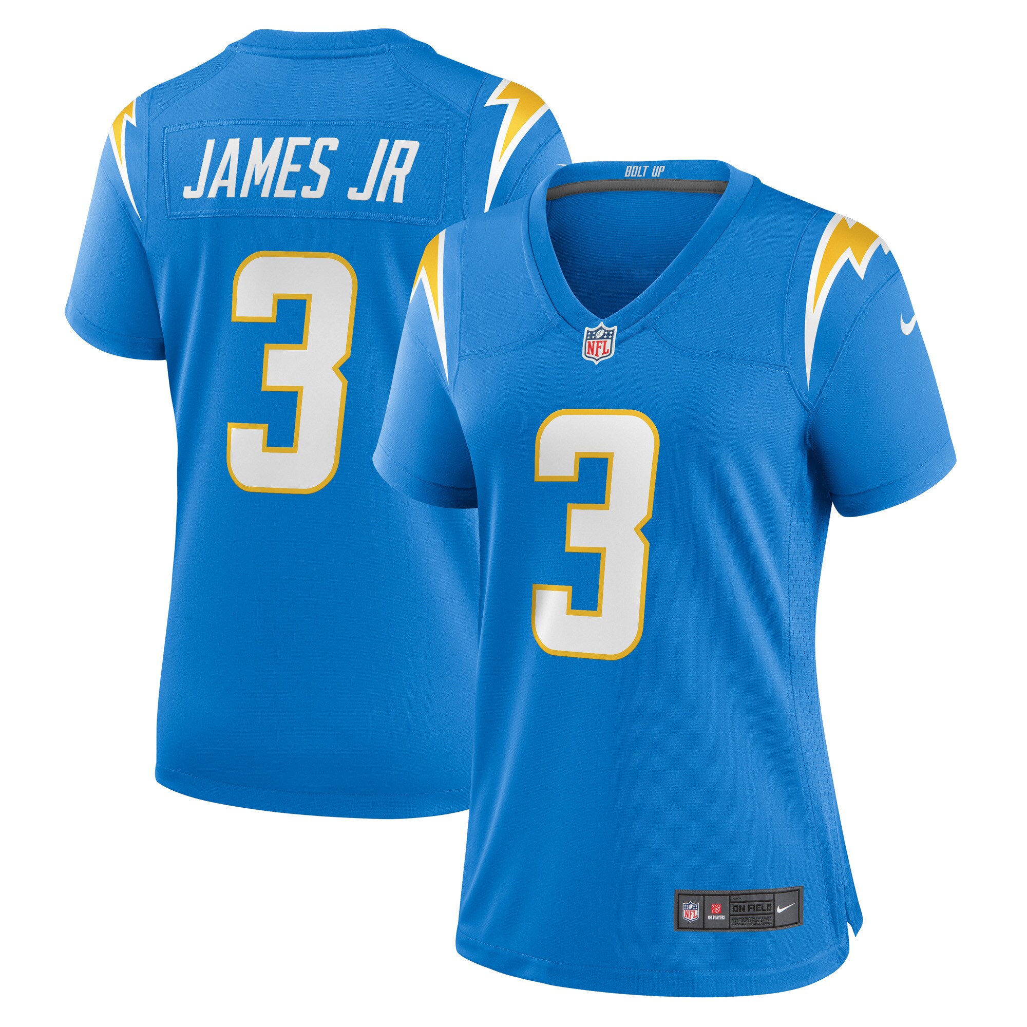 Women's Los Angeles Chargers Derwin James Jr. Powder Blue Player Jersey JS1448 Saliibo