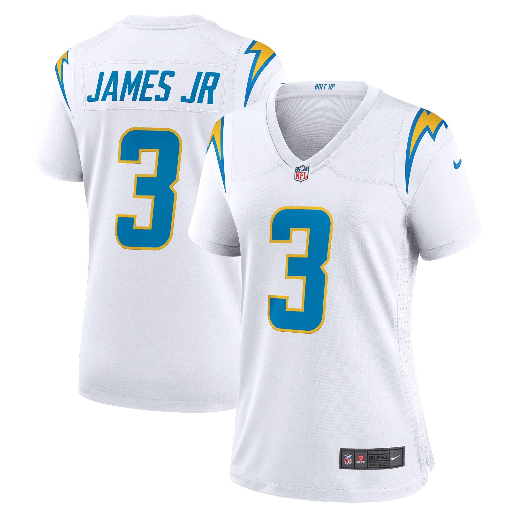 Women's Los Angeles Chargers Derwin James Jr. White Game Jersey JS2834 Saliibo