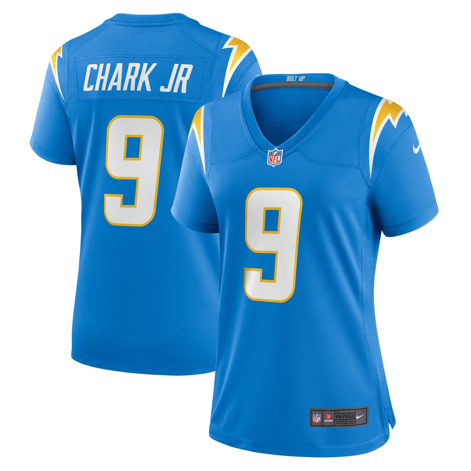 Women's Los Angeles Chargers DJ Chark Jr. Powder Blue Game Jersey JS4700 Saliibo