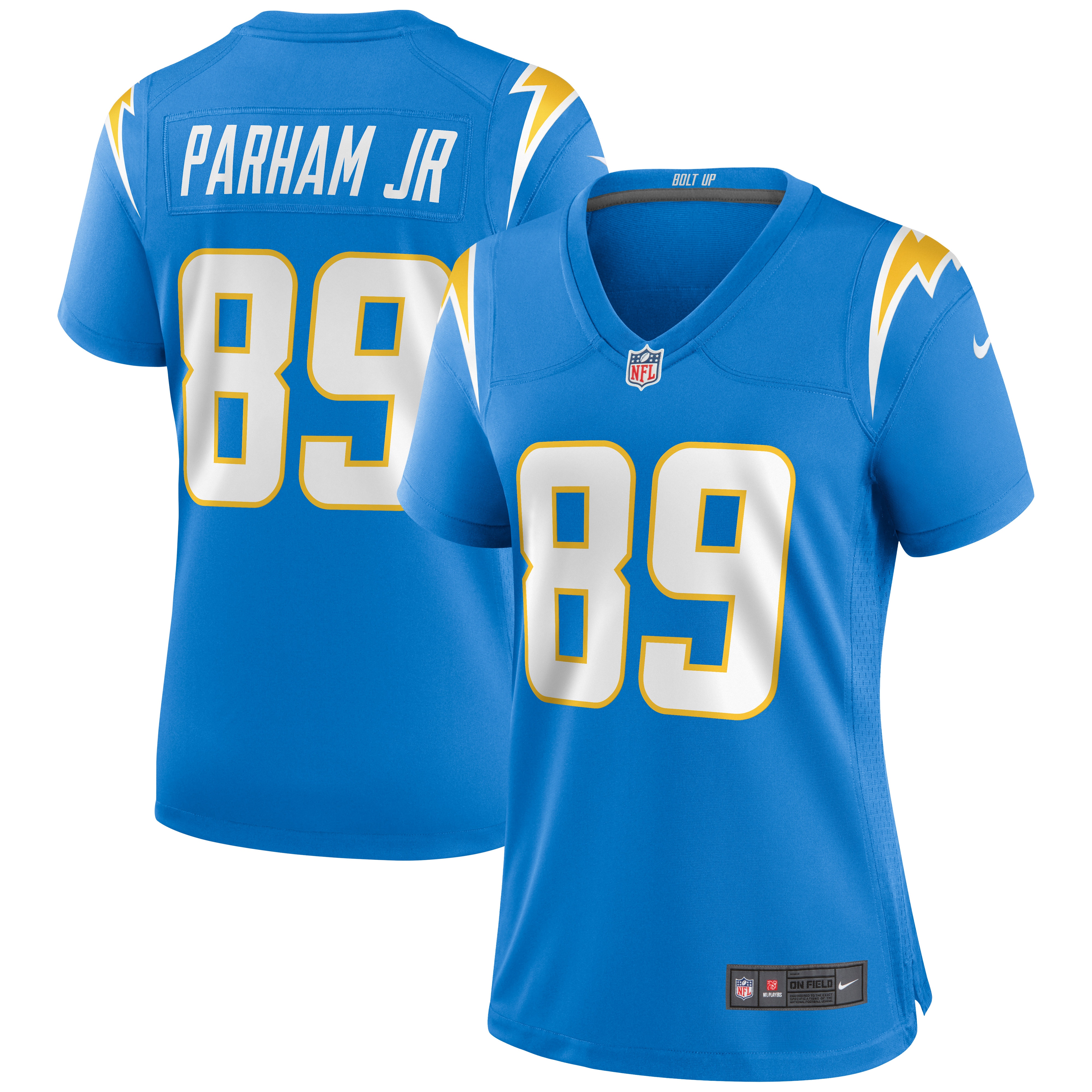 Women's Los Angeles Chargers Donald Parham Jr. Powder Blue Game Jersey JS2160 Saliibo