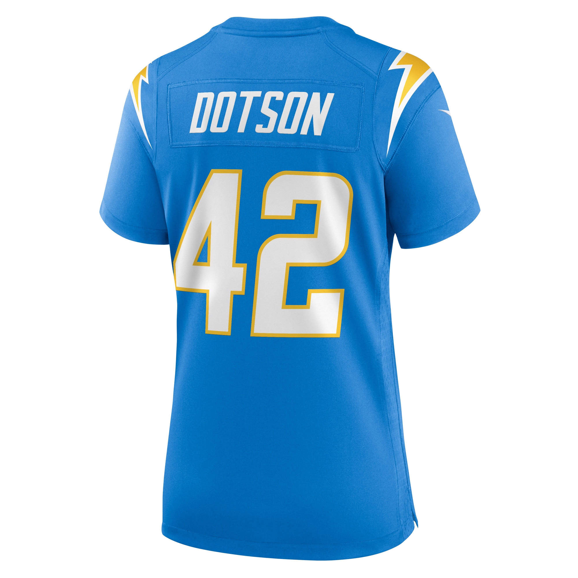 Women's Los Angeles Chargers Elijah Dotson Powder Blue Team Game Jersey JS6400 Saliibo - Image 3