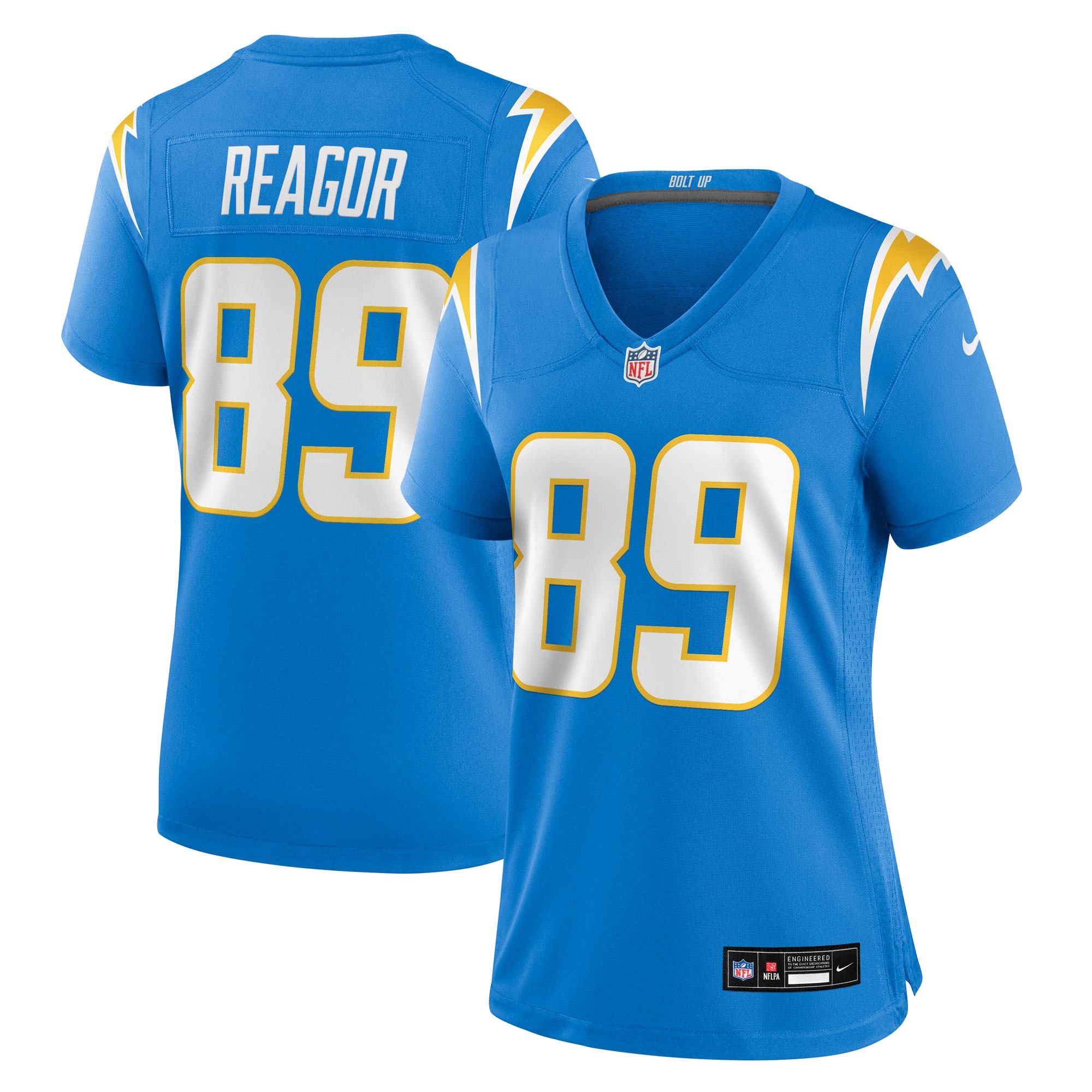 Women's Los Angeles Chargers Jalen Reagor Powder Blue Team Game Jersey JS8478 Saliibo