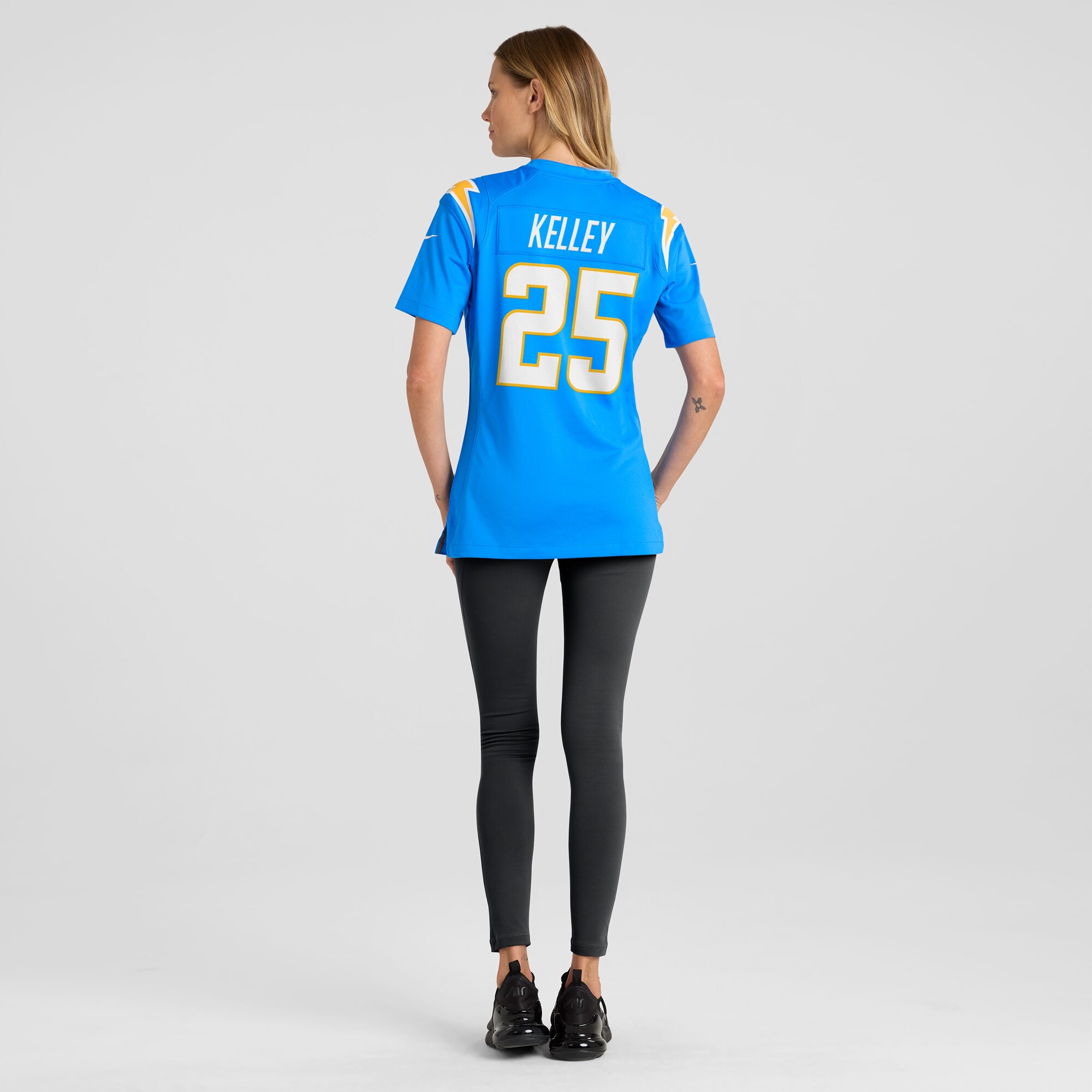 Women's Los Angeles Chargers Joshua Kelley Powder Blue Player Game Jersey JS6381 Saliibo - Image 5
