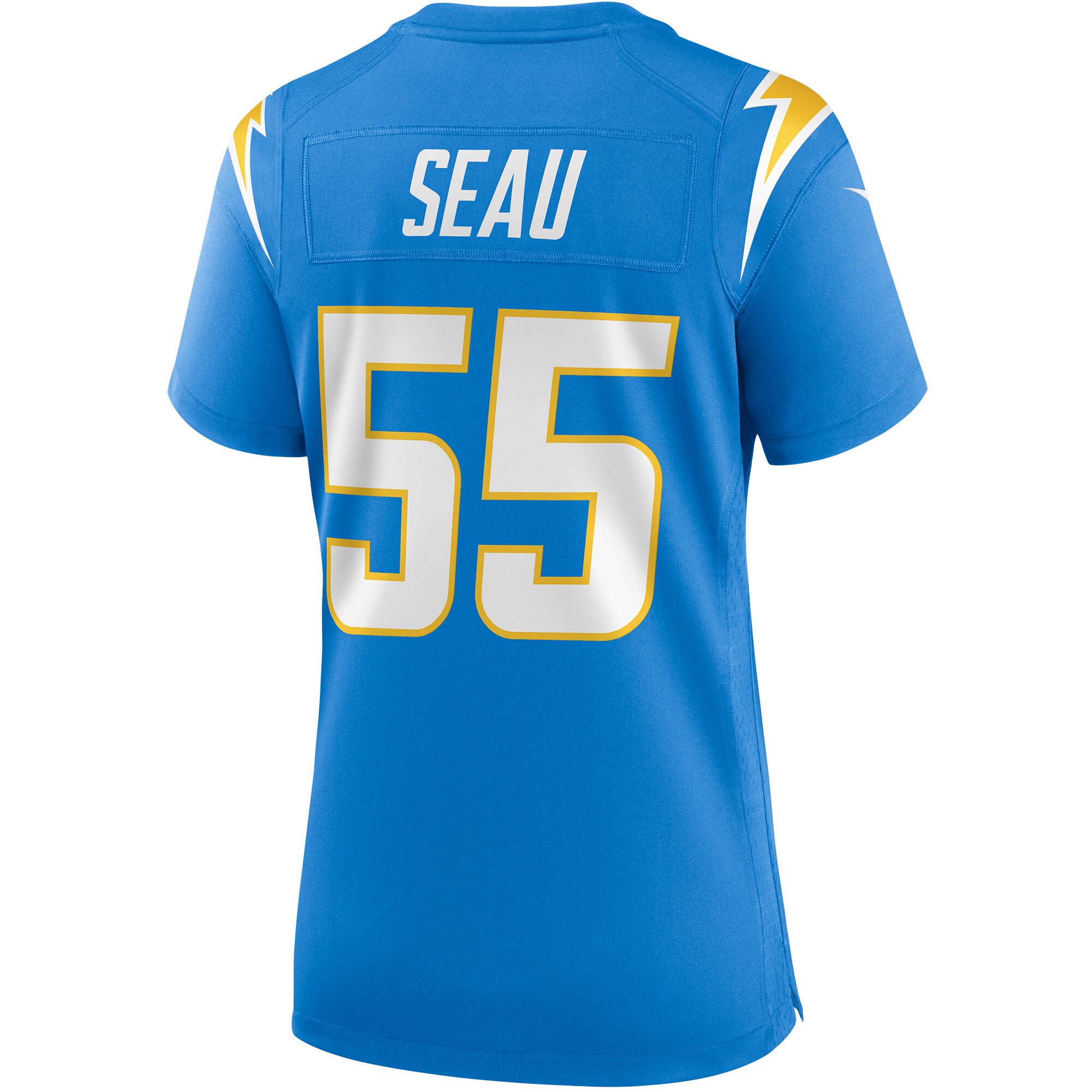 Women's Los Angeles Chargers Junior Seau Powder Blue Game Retired Player Jersey JS3630 Saliibo - Image 3