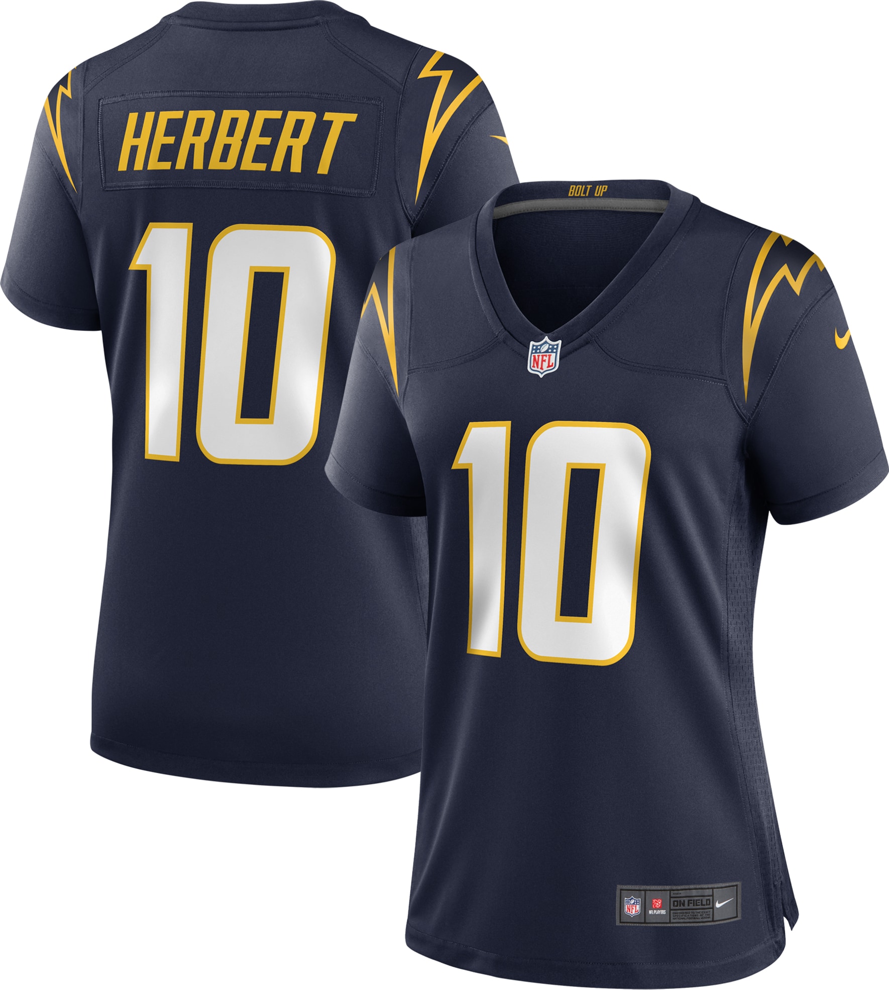 Women's Los Angeles Chargers Justin Herbert Navy Alternate Game Jersey JS8636 Saliibo