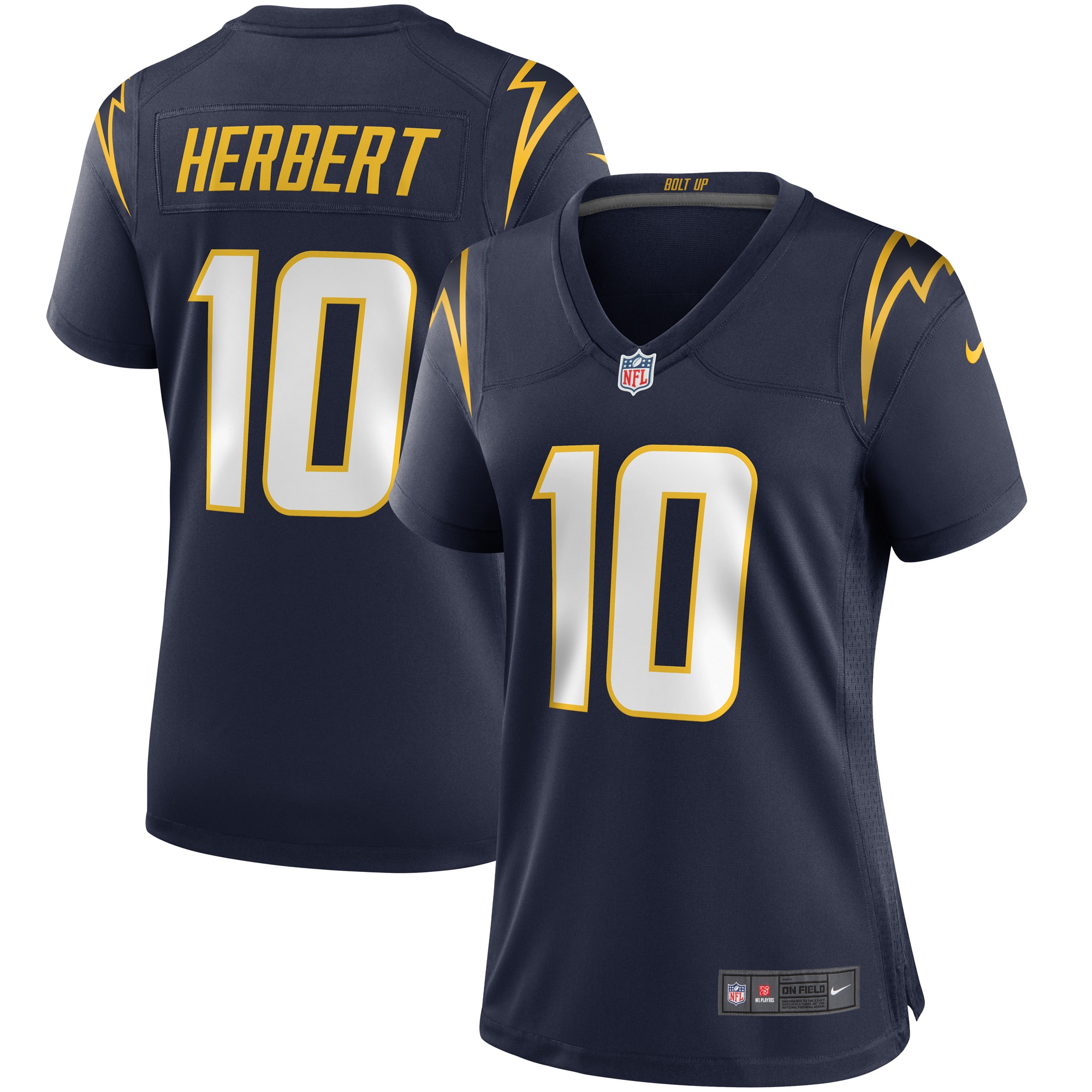 Women's Los Angeles Chargers Justin Herbert Navy Game Jersey JS7893 Saliibo