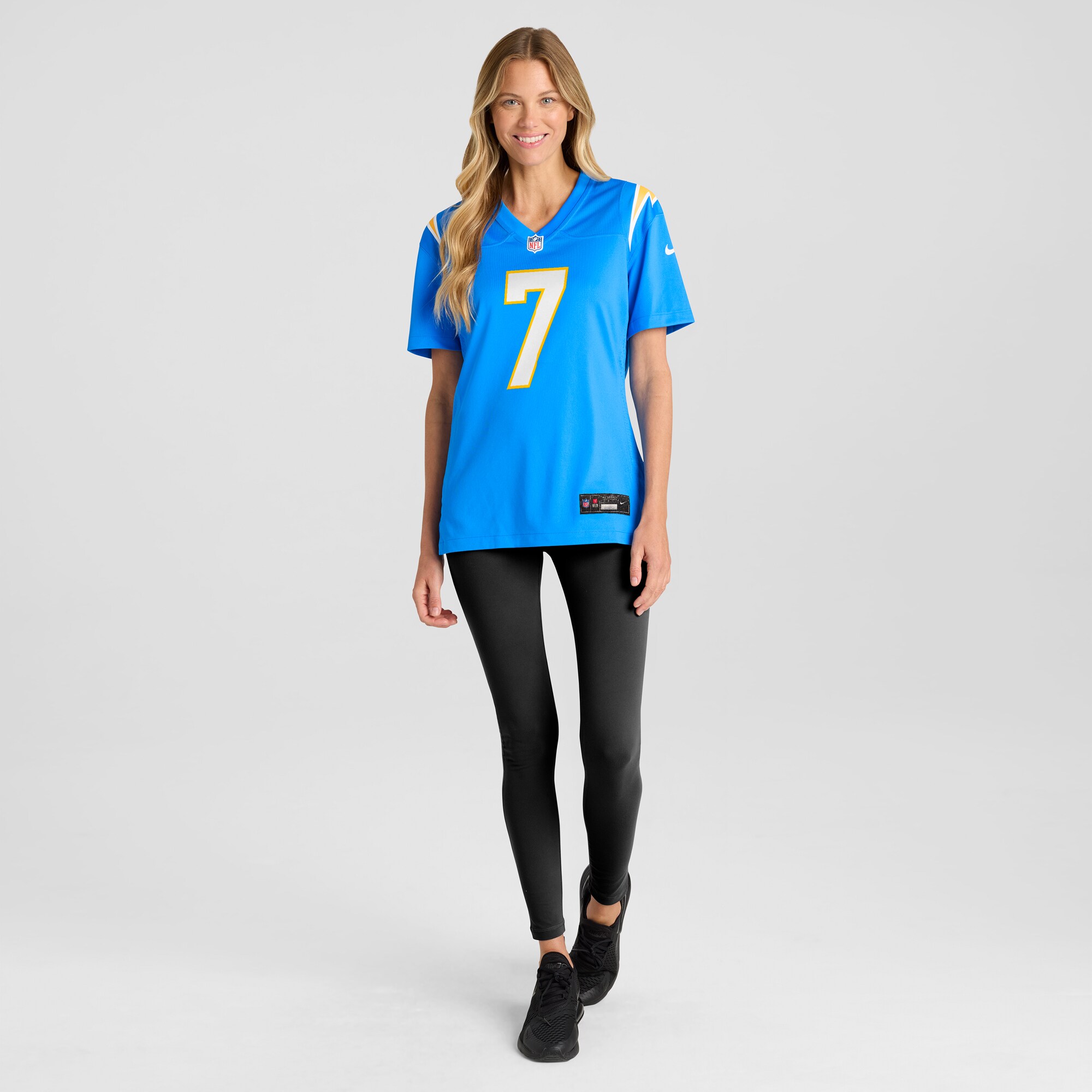 Women's Los Angeles Chargers Kristian Fulton Powder Blue Game Jersey JS9759 Saliibo - Image 4