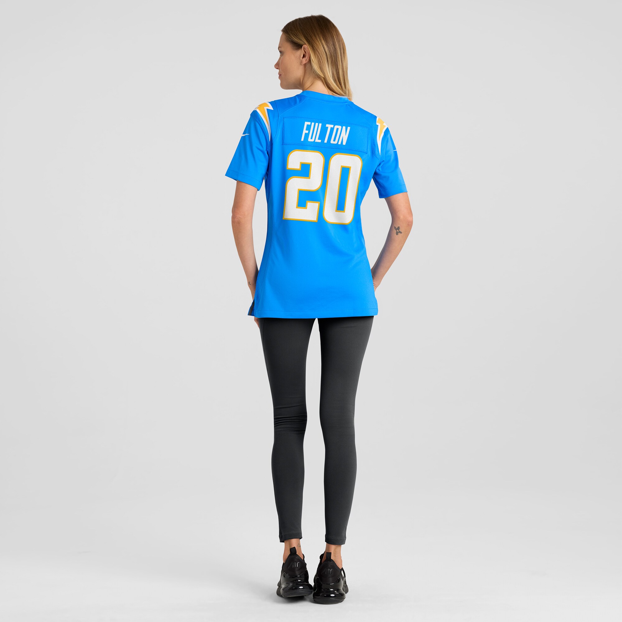 Women's Los Angeles Chargers Kristian Fulton Powder Blue Team Game Jersey JS7048 Saliibo - Image 5