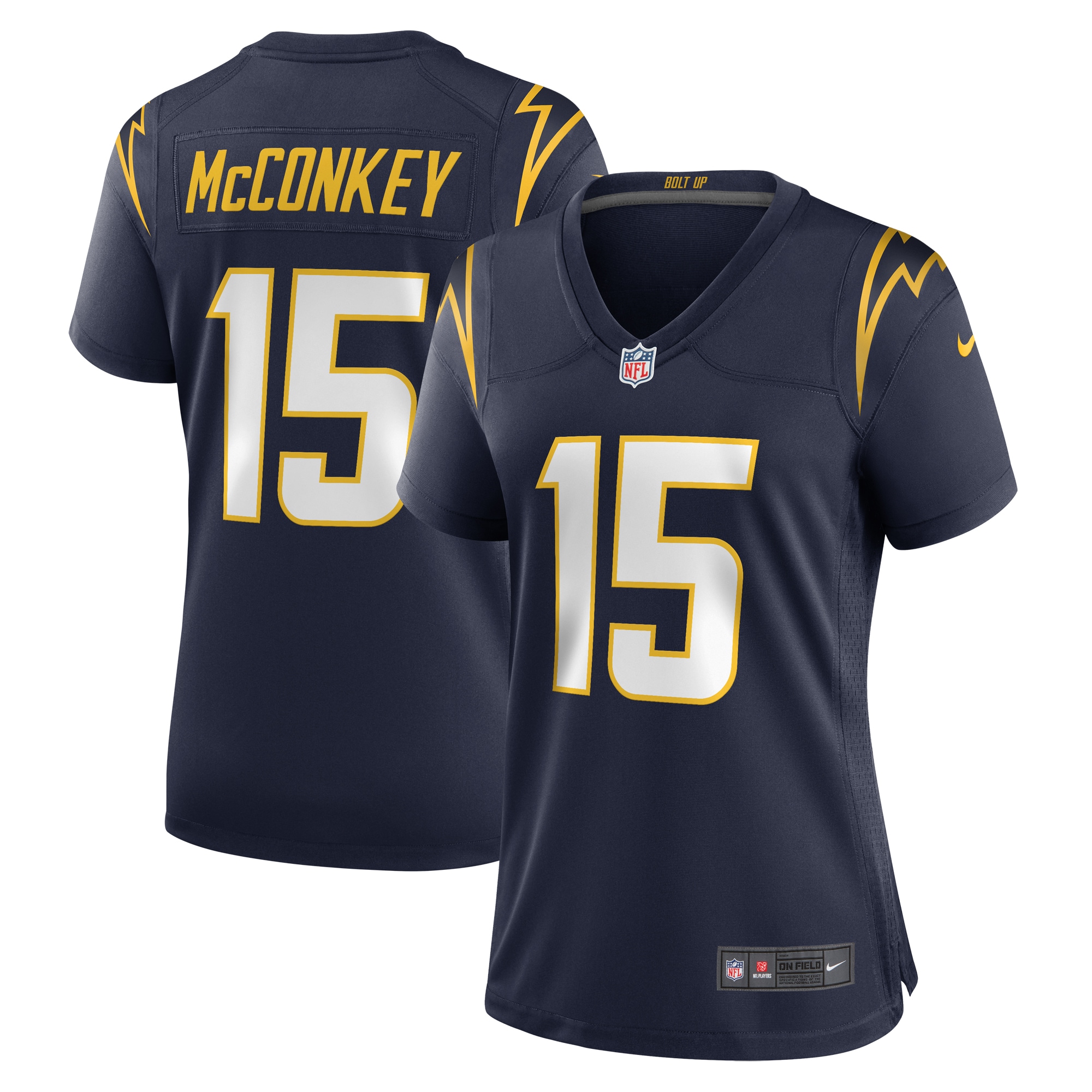 Women's Los Angeles Chargers Ladd McConkey Navy Alternate Game Jersey JS3284 Saliibo
