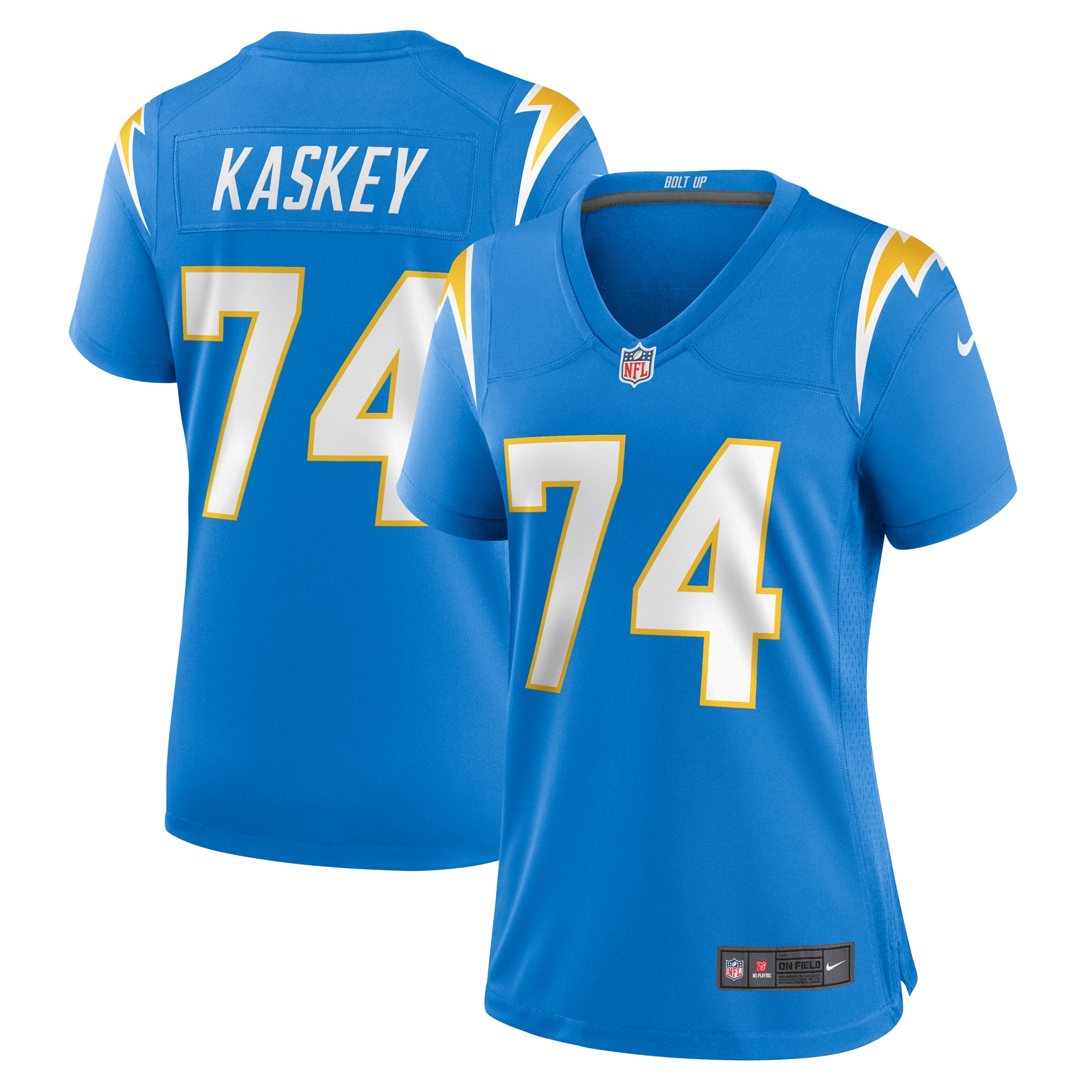 Women's Los Angeles Chargers Matt Kaskey Powder Blue Team Game Jersey JS9924 Saliibo