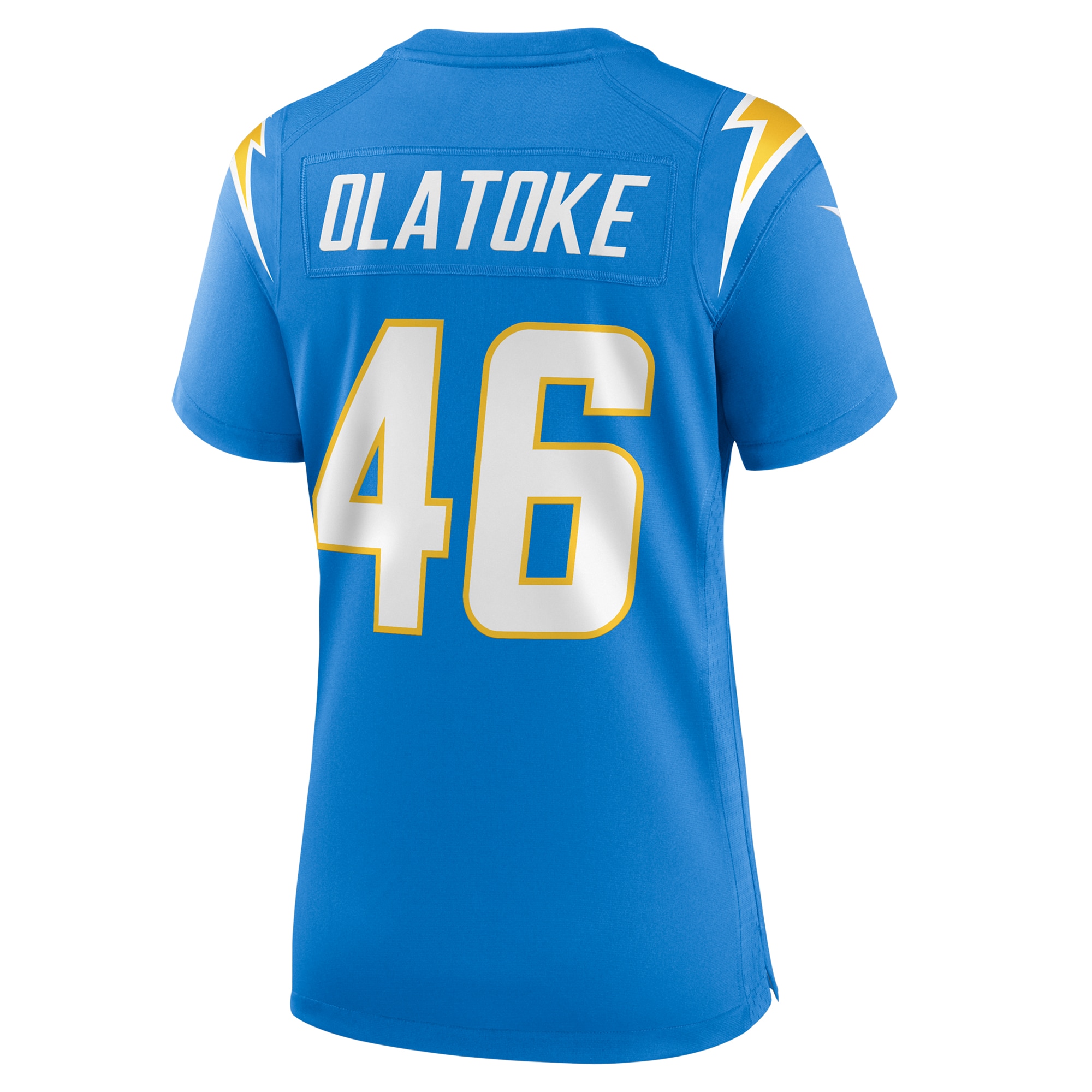 Women's Los Angeles Chargers Praise Olatoke Powder Blue Team Game Jersey JS4706 Saliibo - Image 3