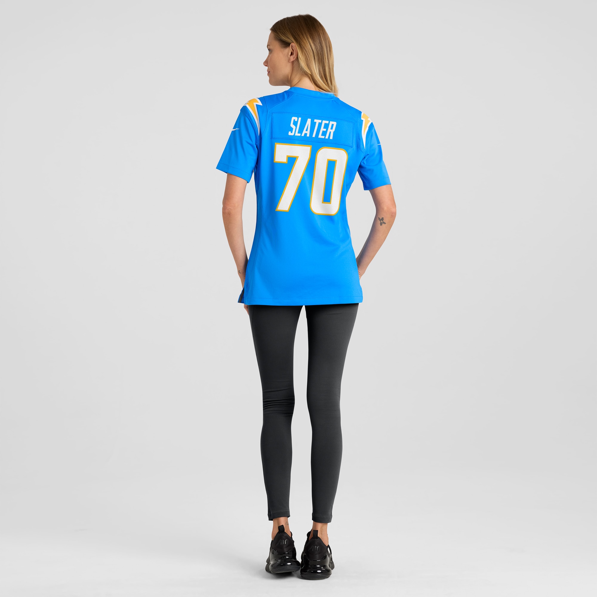 Women's Los Angeles Chargers Rashawn Slater Powder Blue Game Jersey JS6093 Saliibo - Image 5