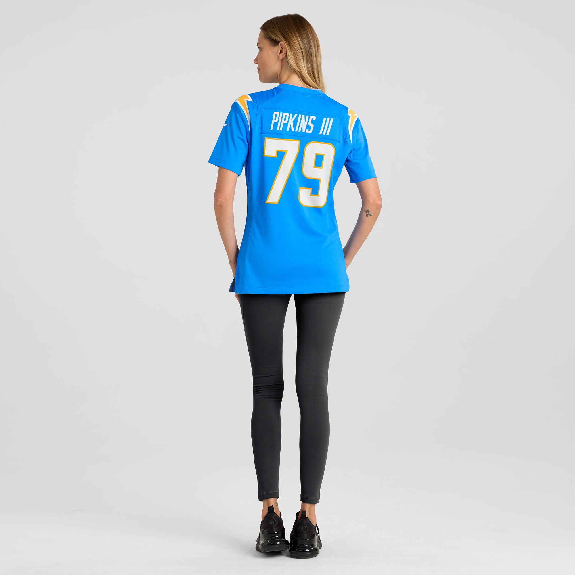Women's Los Angeles Chargers Trey Pipkins III Powder Blue Game Jersey JS5273 Saliibo - Image 5