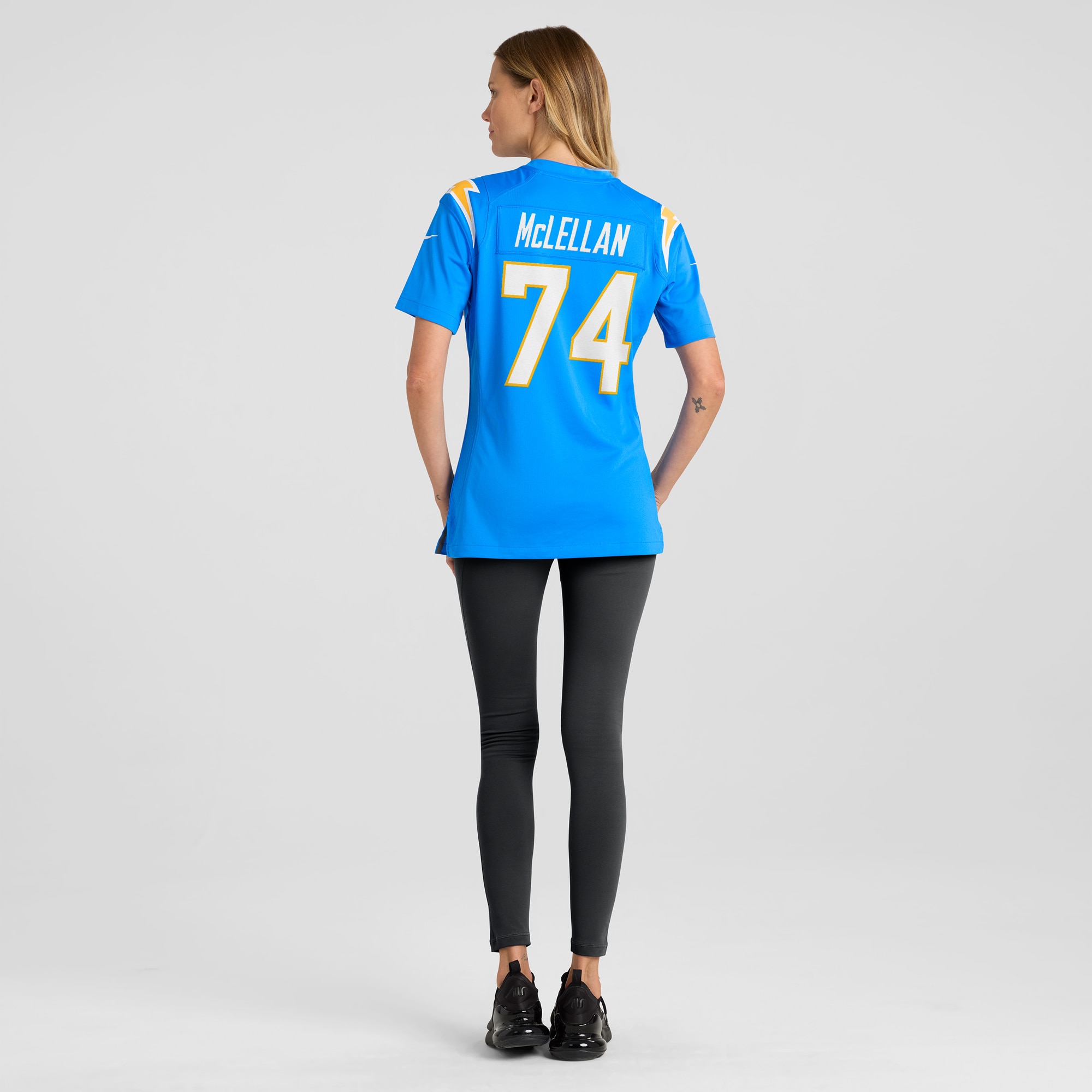 Women's Los Angeles Chargers Tyler McLellan Powder Blue Game Jersey JS5688 Saliibo - Image 5