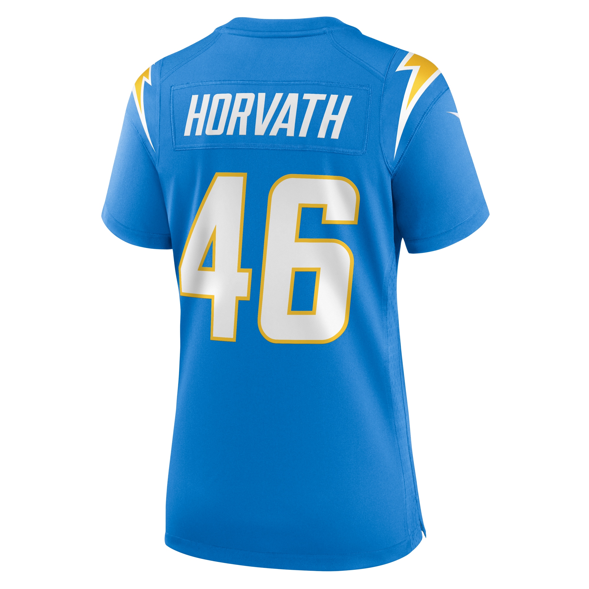 Women's Los Angeles Chargers Zander Horvath Powder Blue Game Jersey JS1787 Saliibo - Image 3