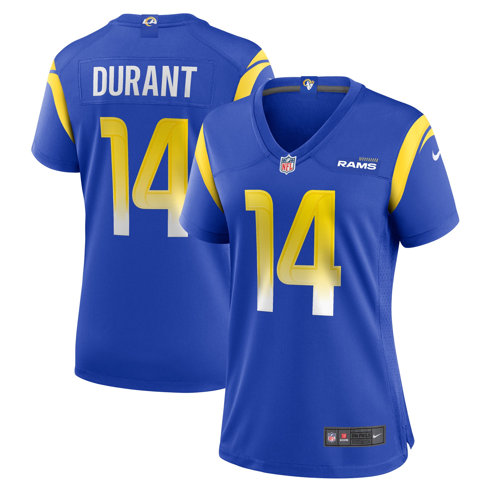 Women's Los Angeles Rams Cobie Durant Royal Game Player Jersey JS8333 Saliibo