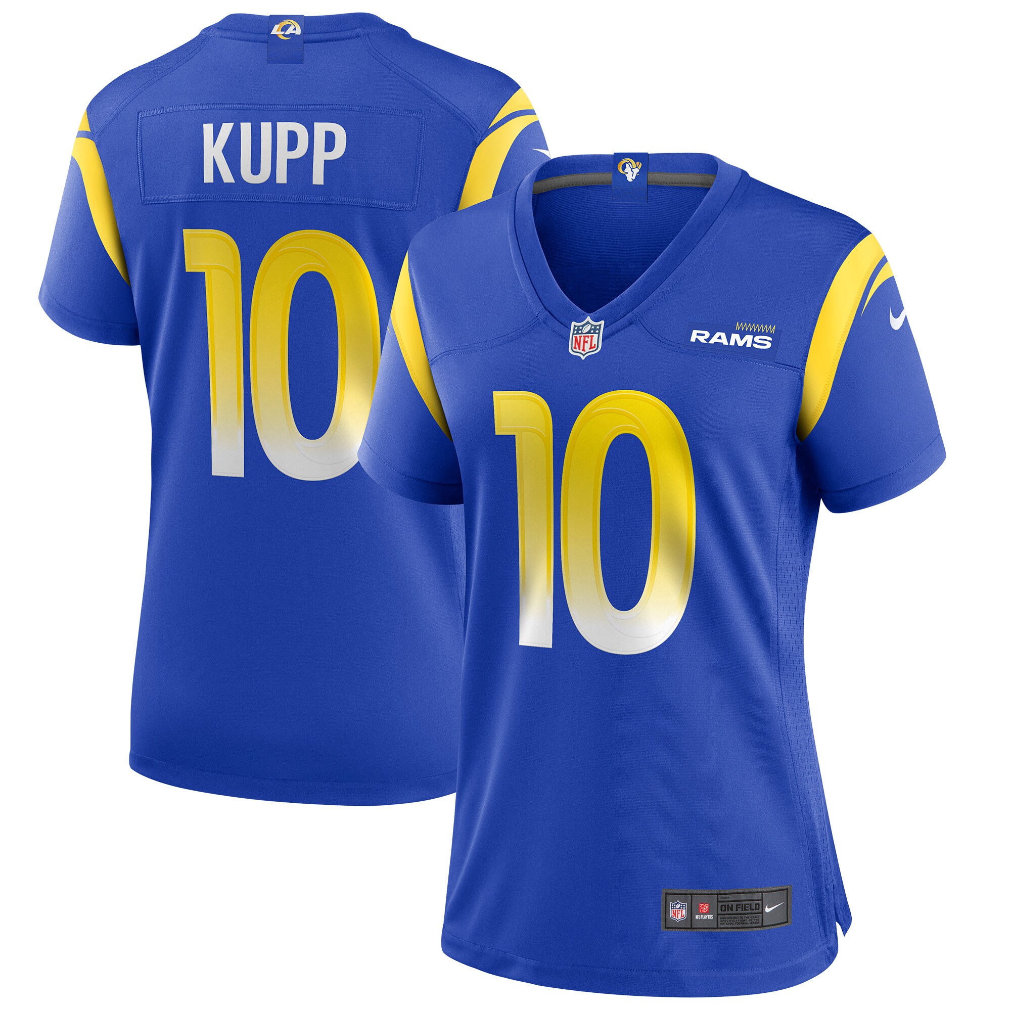 Women's Los Angeles Rams Cooper Kupp Royal Team Game Jersey JS1310 Saliibo