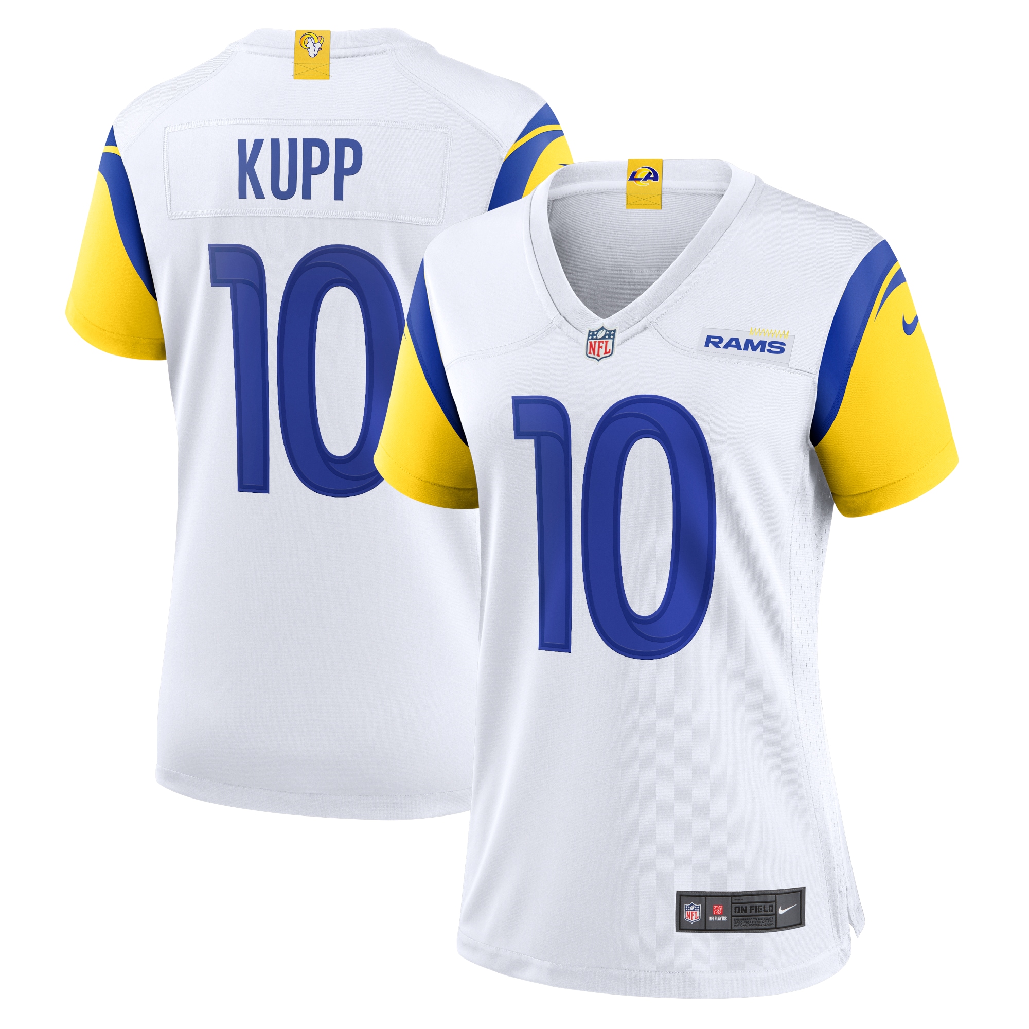 Women's Los Angeles Rams Cooper Kupp White Alternate Game Jersey JS4734 Saliibo