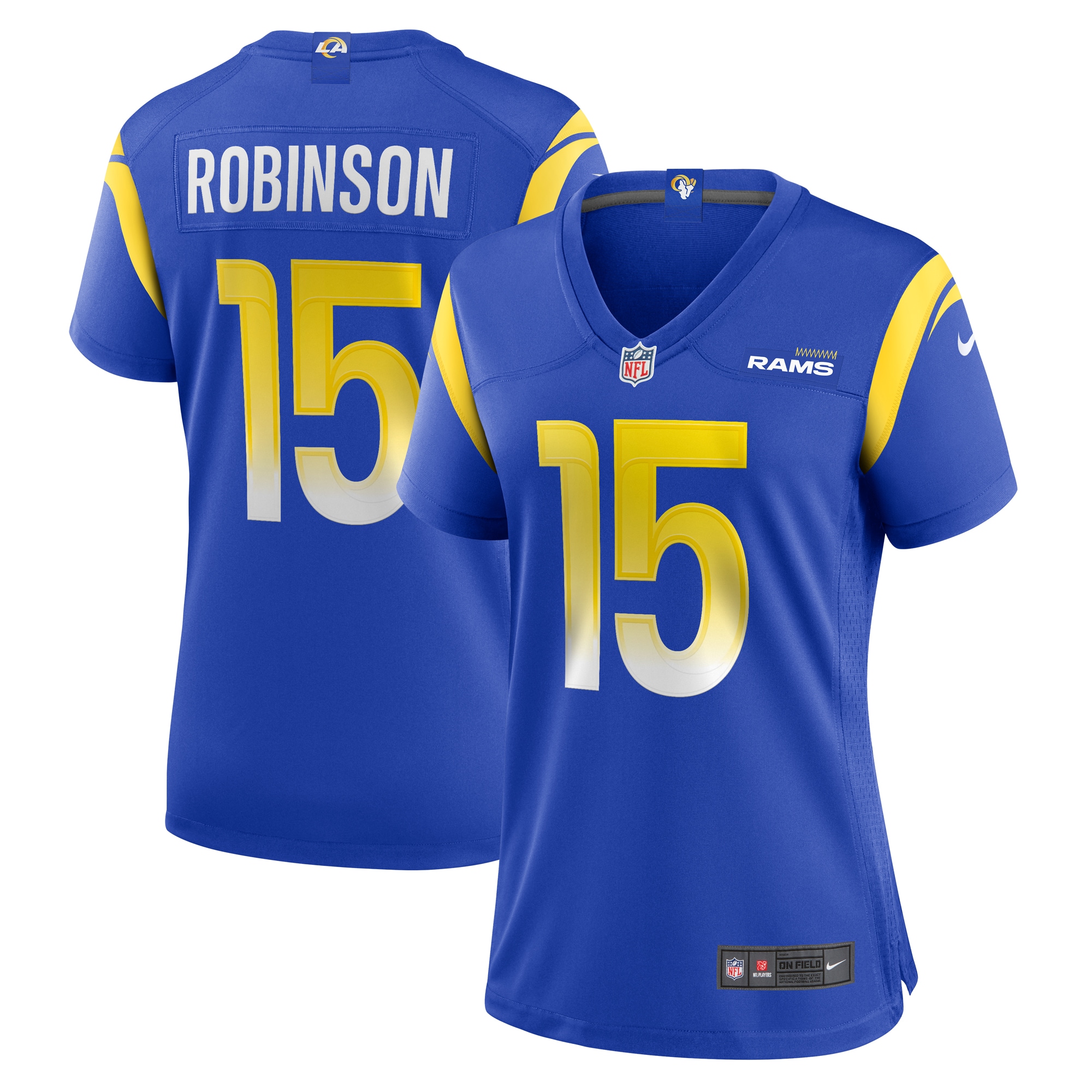 Women's Los Angeles Rams Demarcus Robinson Royal Game Jersey JS3690 Saliibo