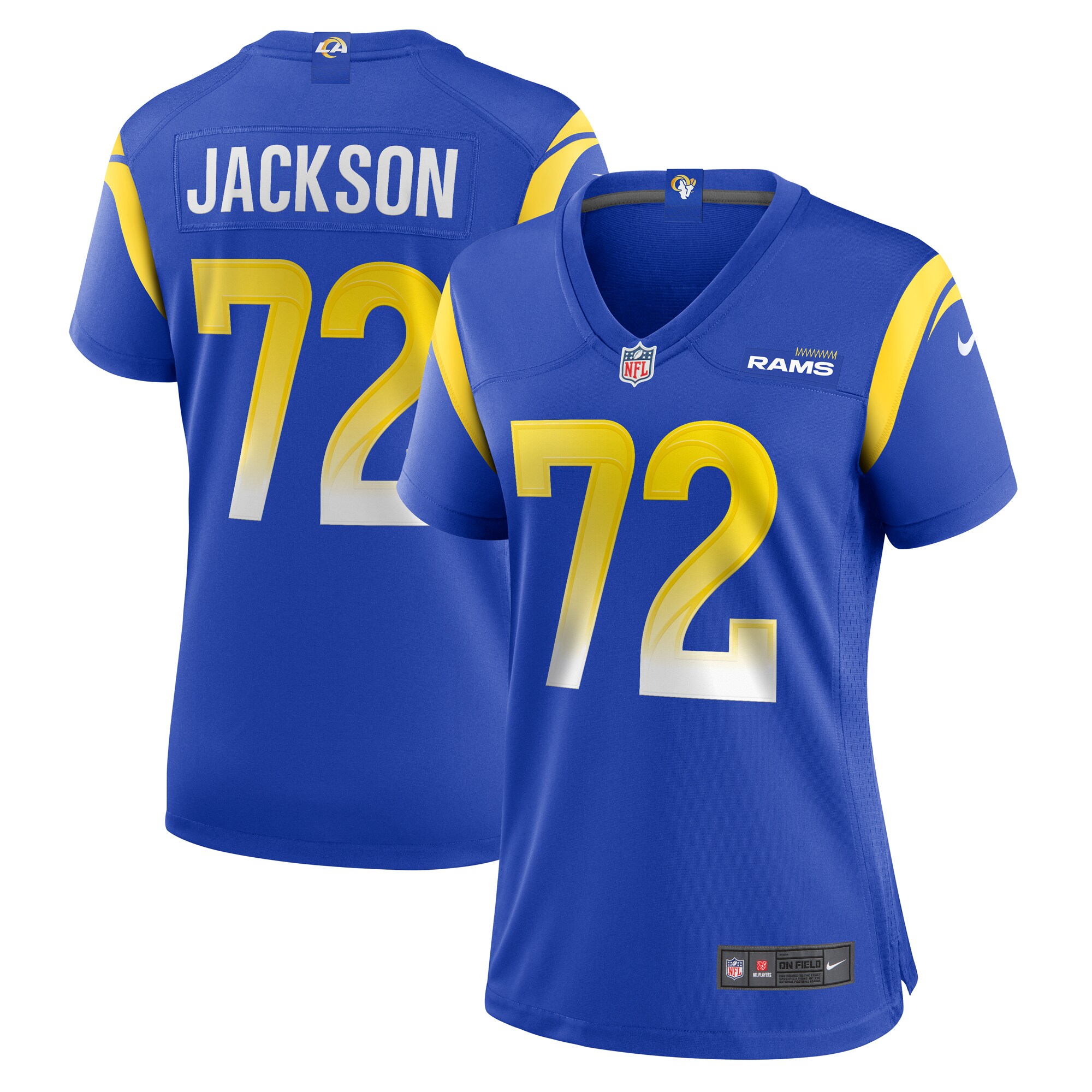 Women's Los Angeles Rams Jonah Jackson Royal Team Game Jersey JS4488 Saliibo