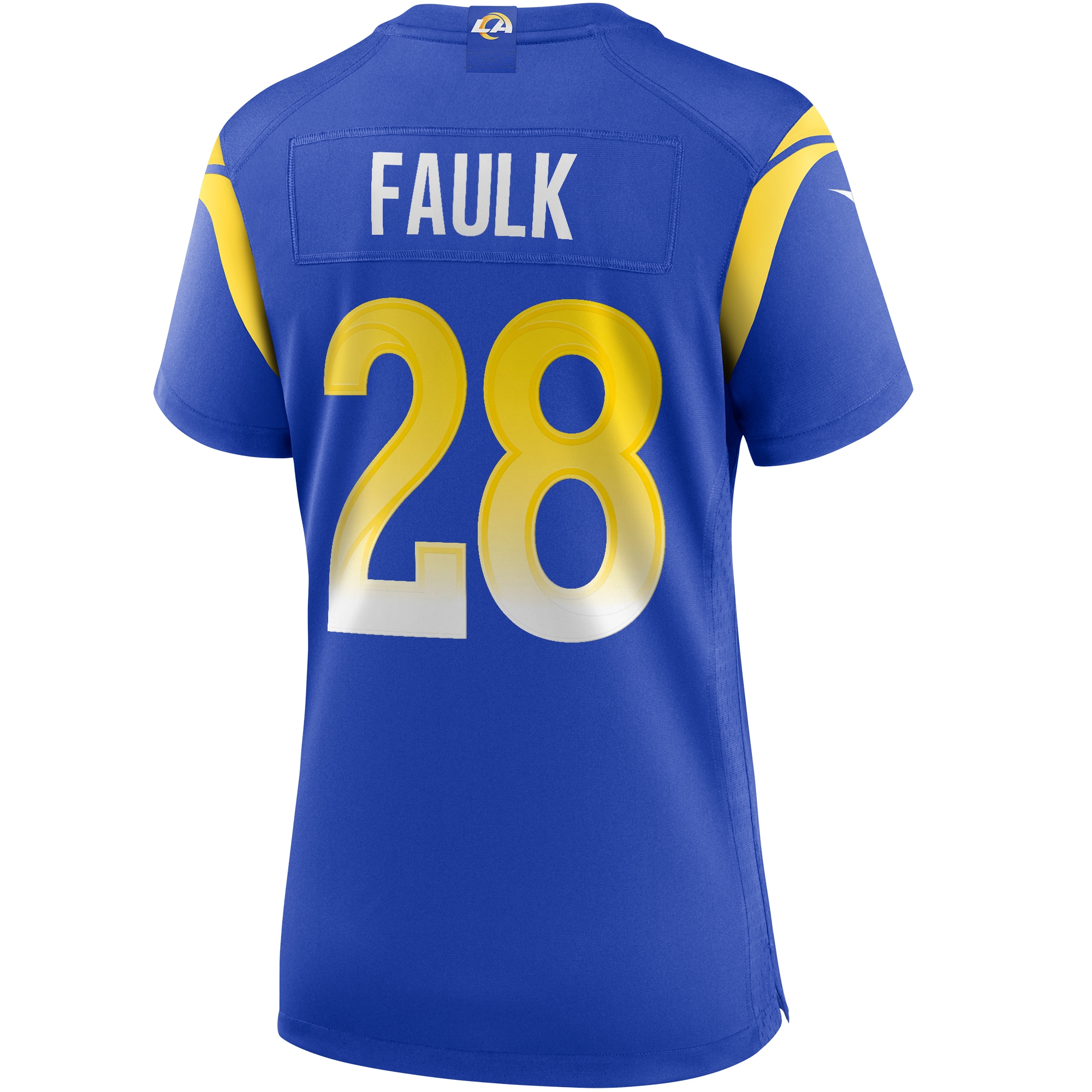 Women's Los Angeles Rams Marshall Faulk Royal Game Retired Player Jersey JS5867 Saliibo - Image 3