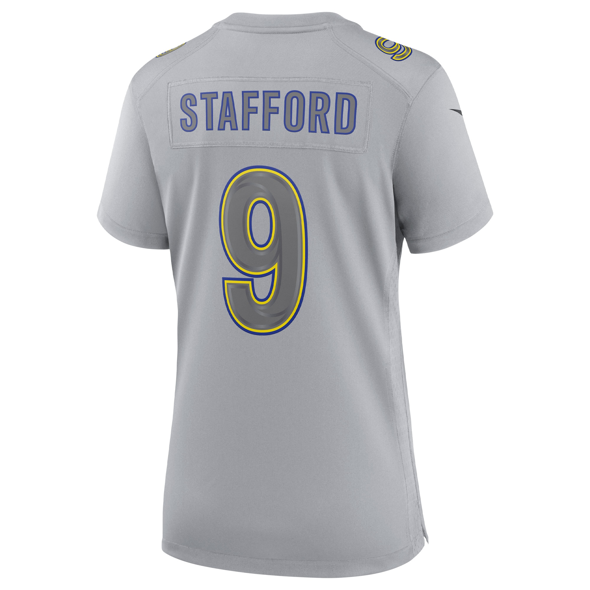 Women's Los Angeles Rams Matthew Stafford Gray Atmosphere Fashion Game Jersey JS3544 Saliibo - Image 3