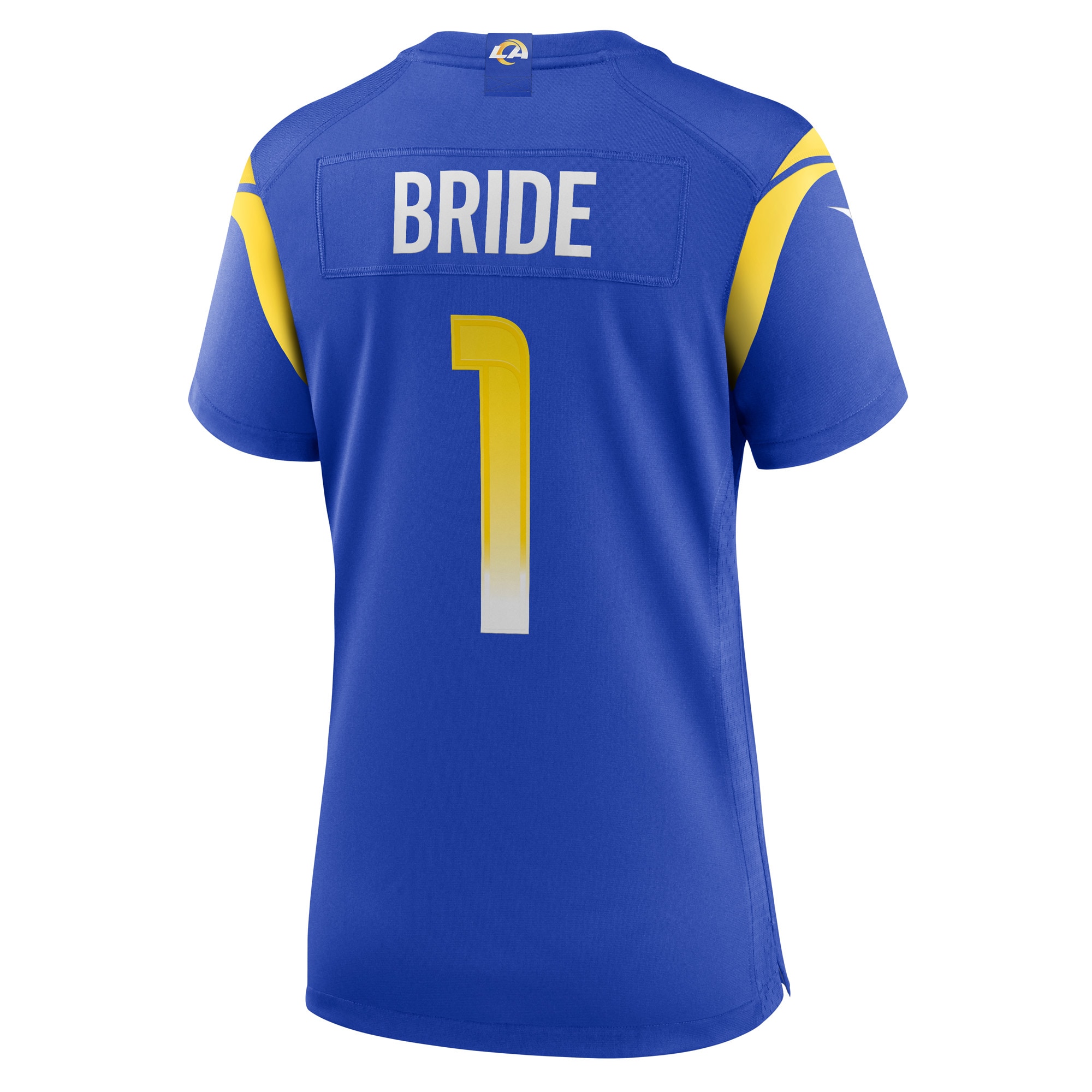 Women's Los Angeles Rams Number 1 Bride Royal Game Jersey JS3429 Saliibo - Image 3
