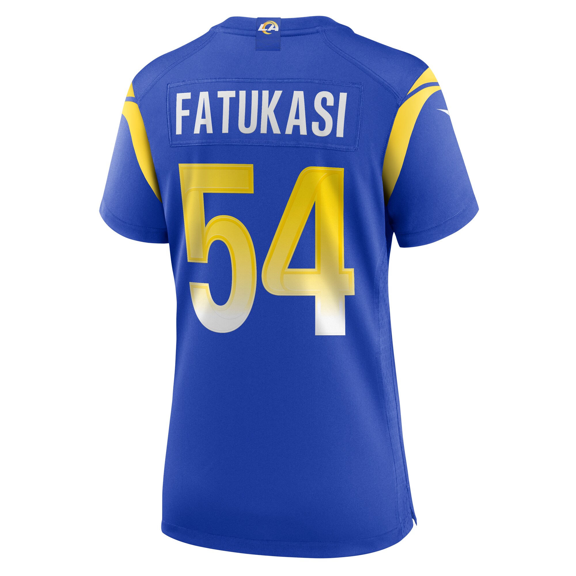 Women's Los Angeles Rams Olakunle Fatukasi Royal Game Jersey JS6871 Saliibo - Image 3