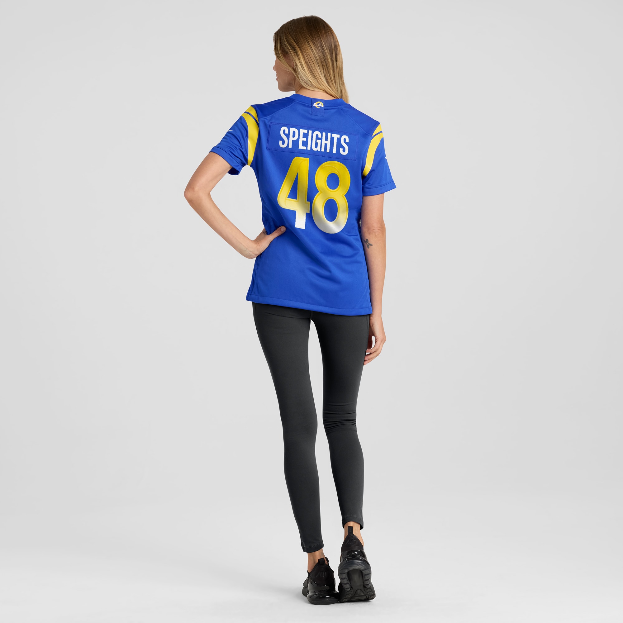 Women's Los Angeles Rams Omar Speights Royal Game Jersey JS1166 Saliibo - Image 5