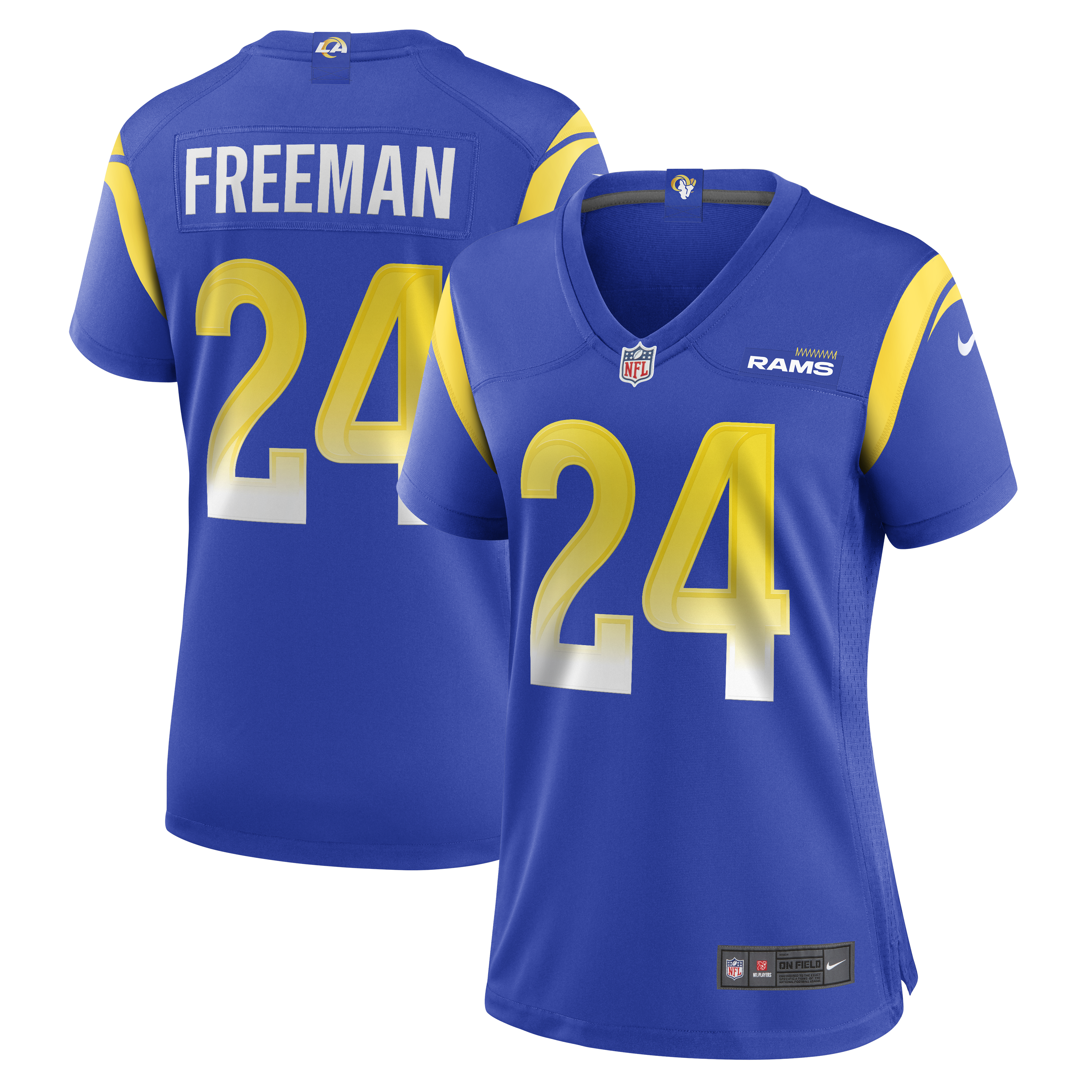 Women's Los Angeles Rams Royce Freeman Royal Game Jersey JS3189 Saliibo