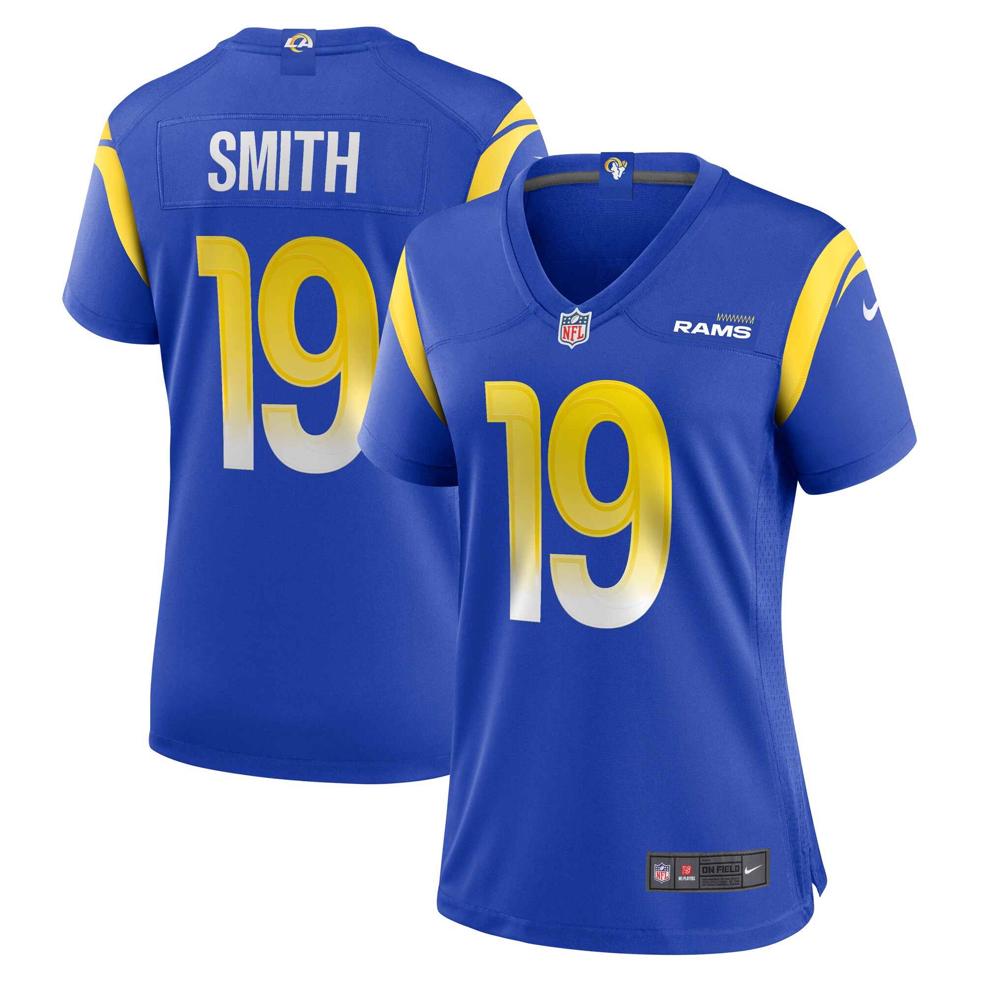 Women's Los Angeles Rams Xavier Smith Royal Home Game Jersey JS7539 Saliibo