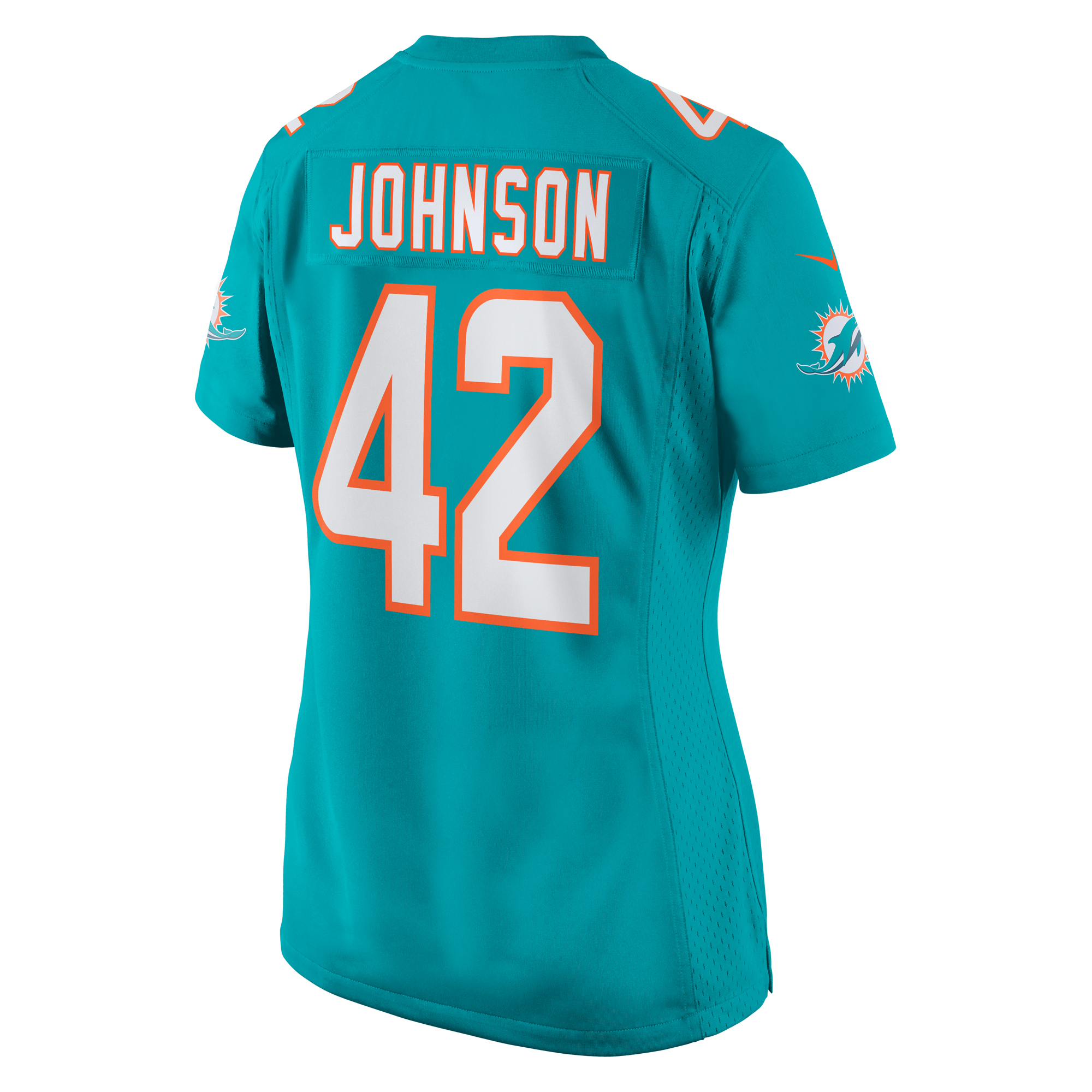 Women's Miami Dolphins Alexander Johnson Aqua Game Jersey JS9661 Saliibo - Image 3