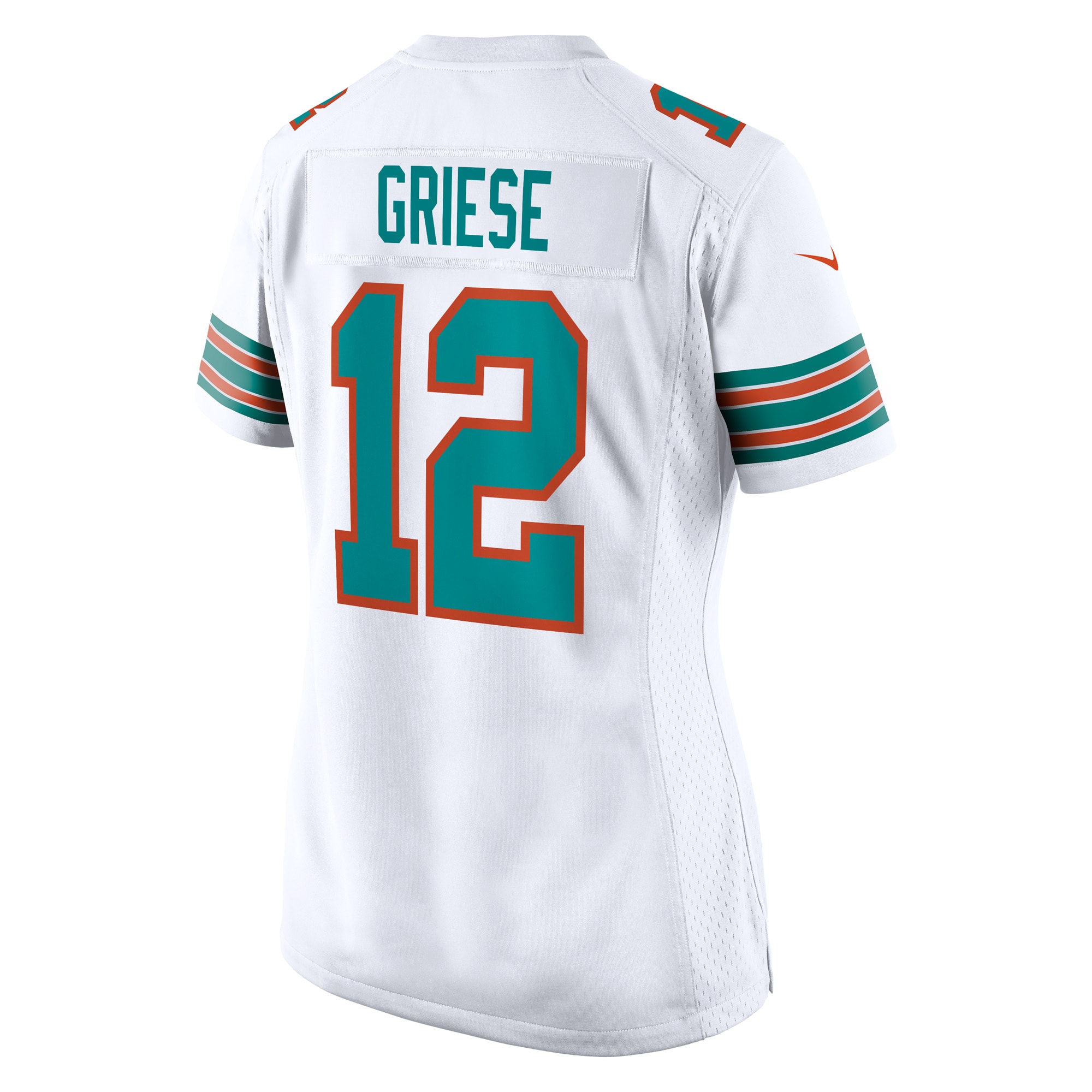 Women's Miami Dolphins Bob Griese White Retired Player Jersey JS9616 Saliibo - Image 3