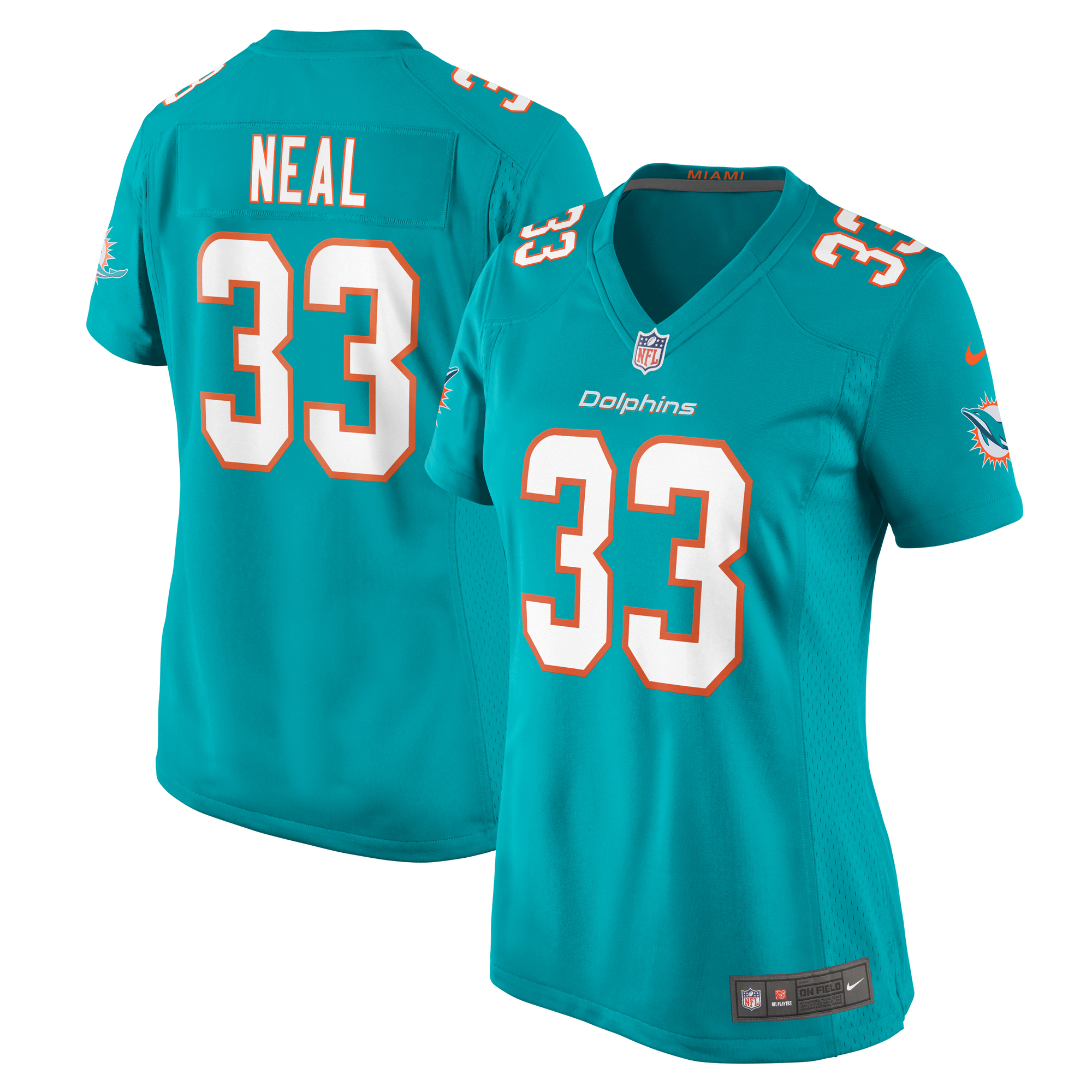 Women's Miami Dolphins Siran Neal Aqua Game Jersey JS5683 Saliibo