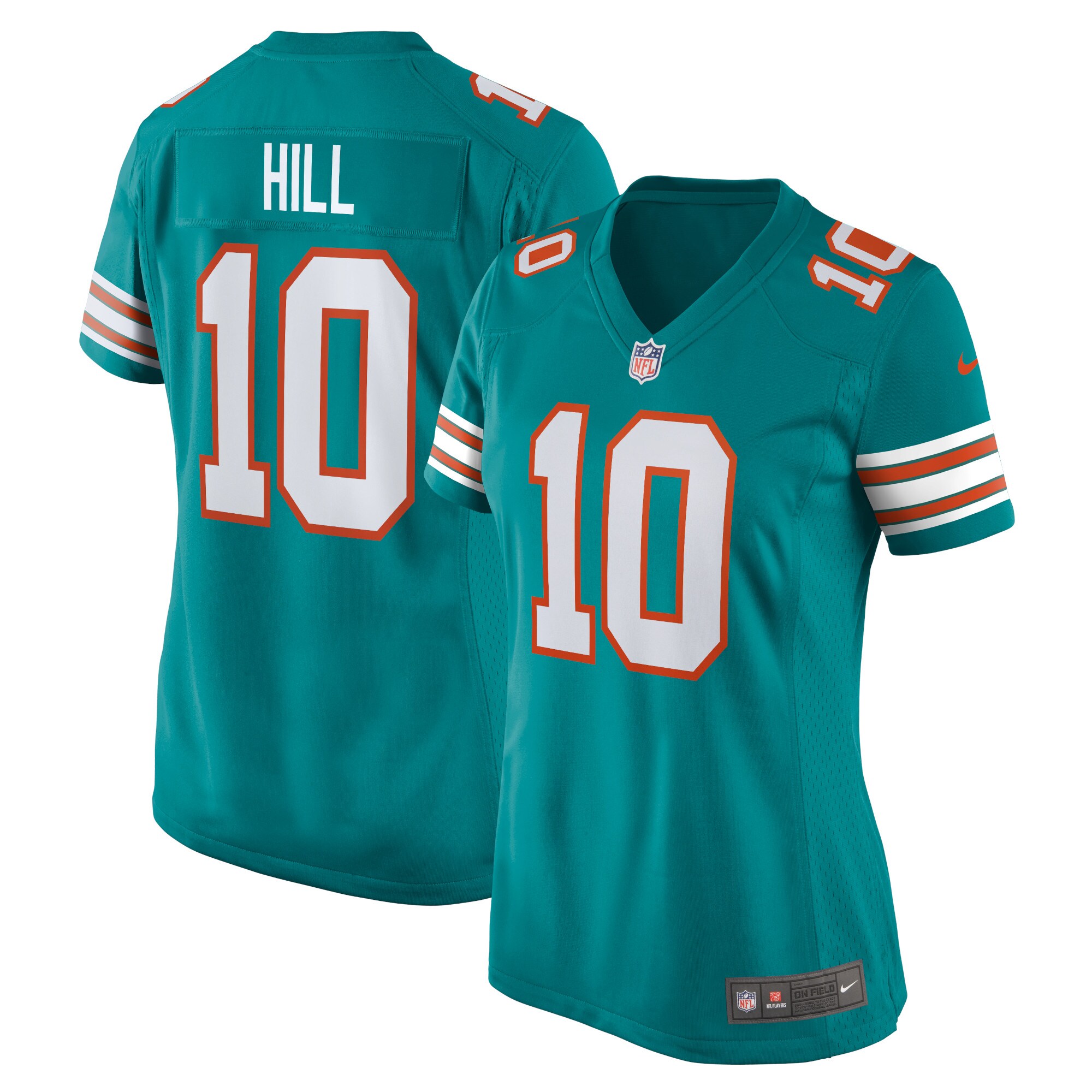 Women's Miami Dolphins Tyreek Hill Aqua Alternate Game Jersey JS2336 Saliibo