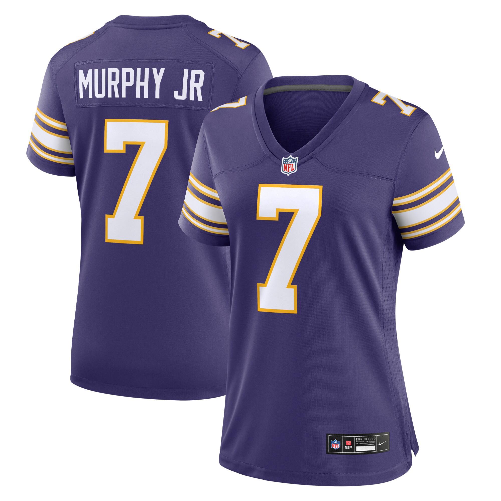 Women's Minnesota Vikings Byron Murphy Jr. Purple Classic Player Game Jersey JS9721 Saliibo