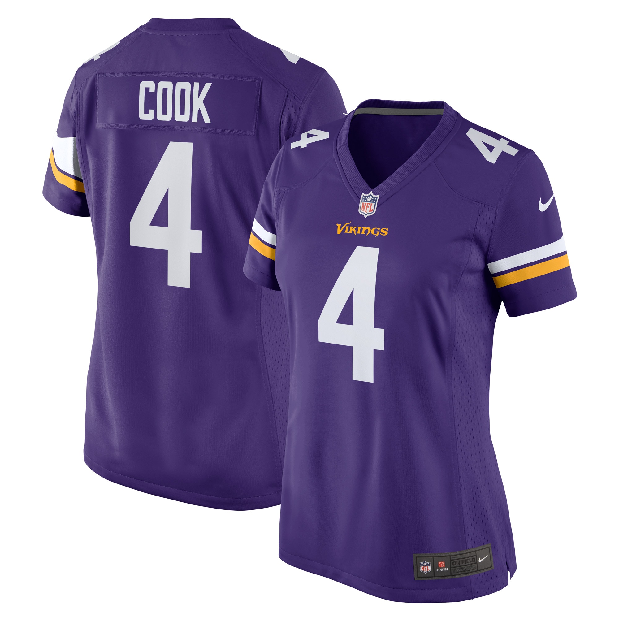Women's Minnesota Vikings Dalvin Cook Purple Player Jersey JS9255 Saliibo
