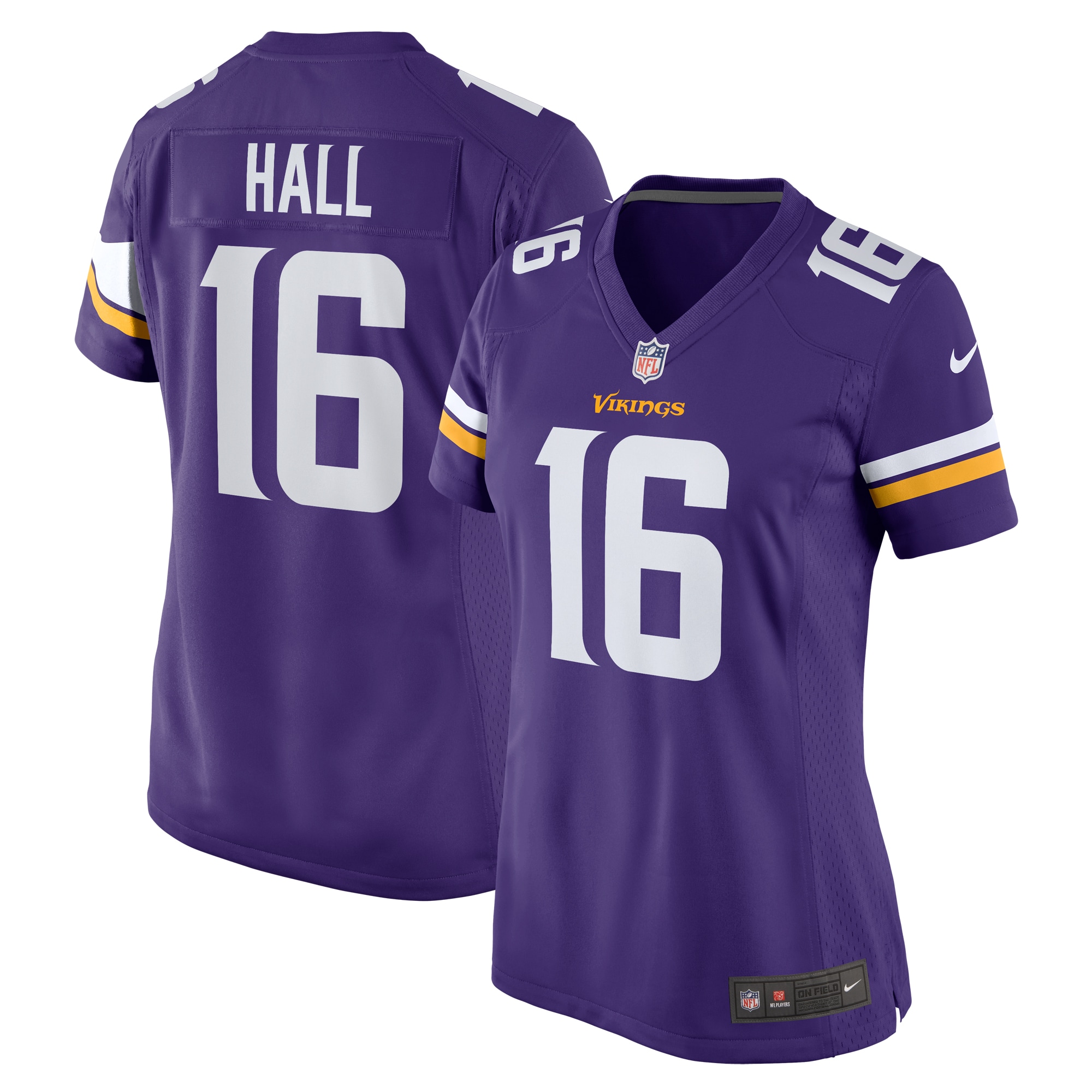 Women's Minnesota Vikings Jaren Hall Purple Game Jersey JS5456 Saliibo