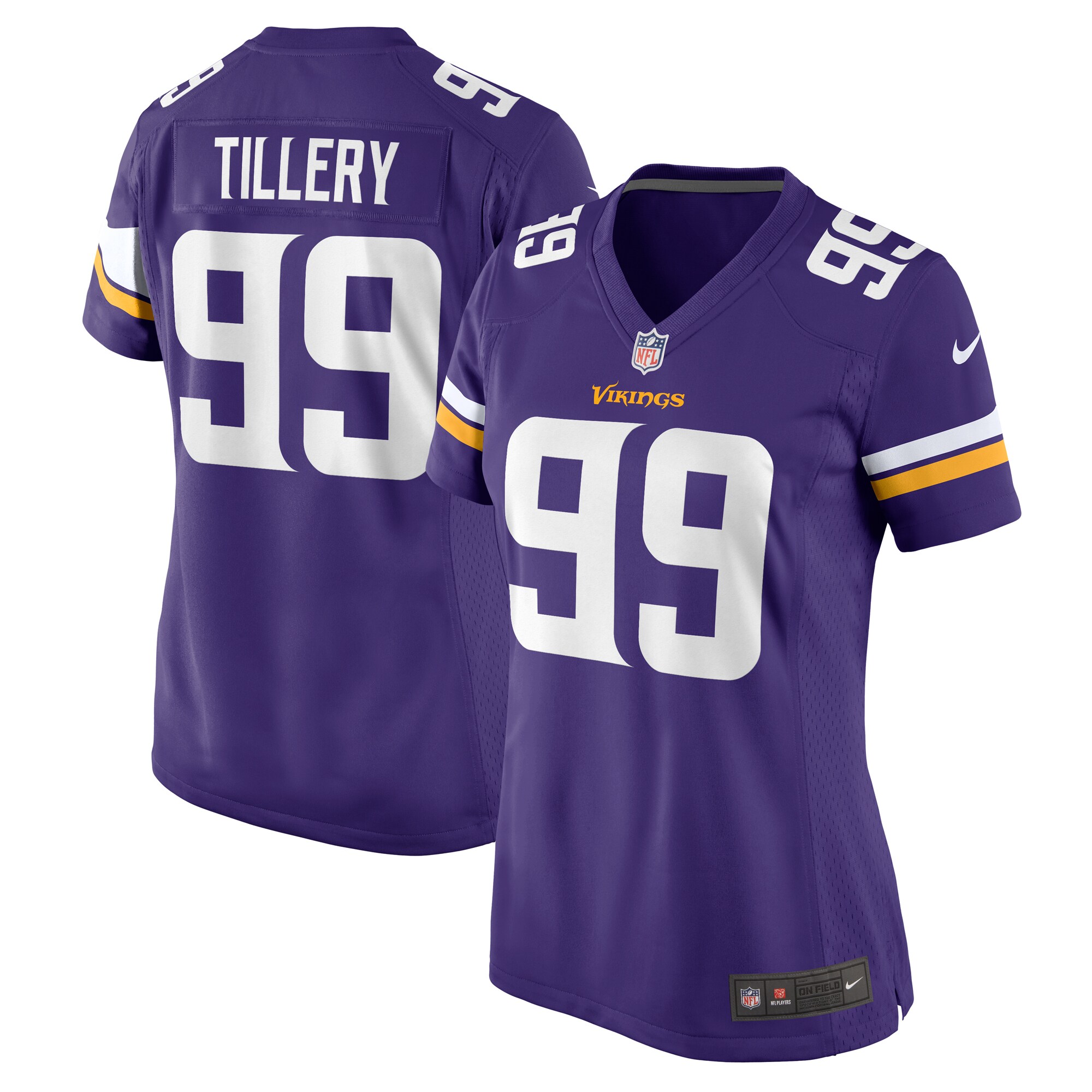 Women's Minnesota Vikings Jerry Tillery Purple Game Jersey JS8371 Saliibo