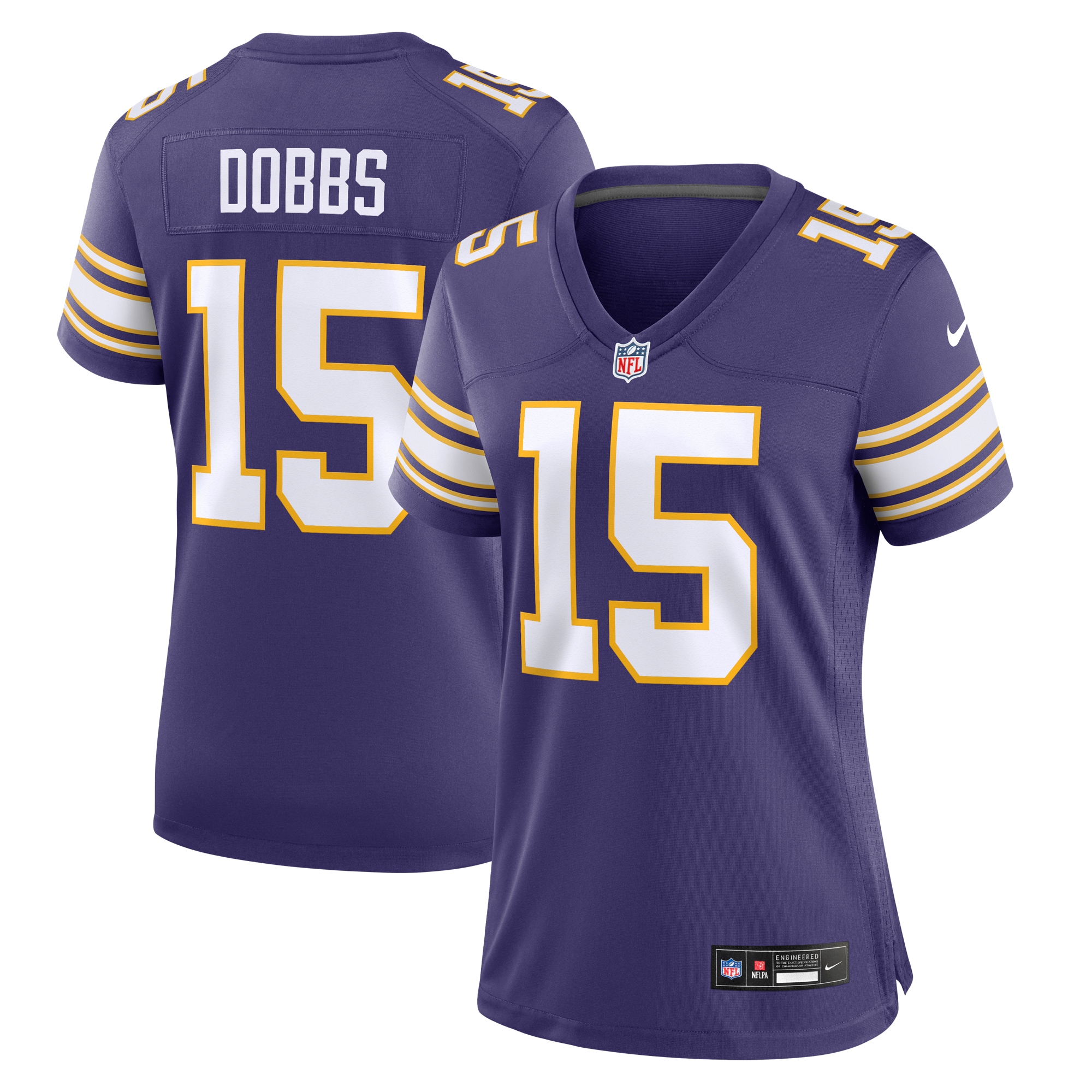 Women's Minnesota Vikings Joshua Dobbs Purple Alternate Game Jersey JS3430 Saliibo