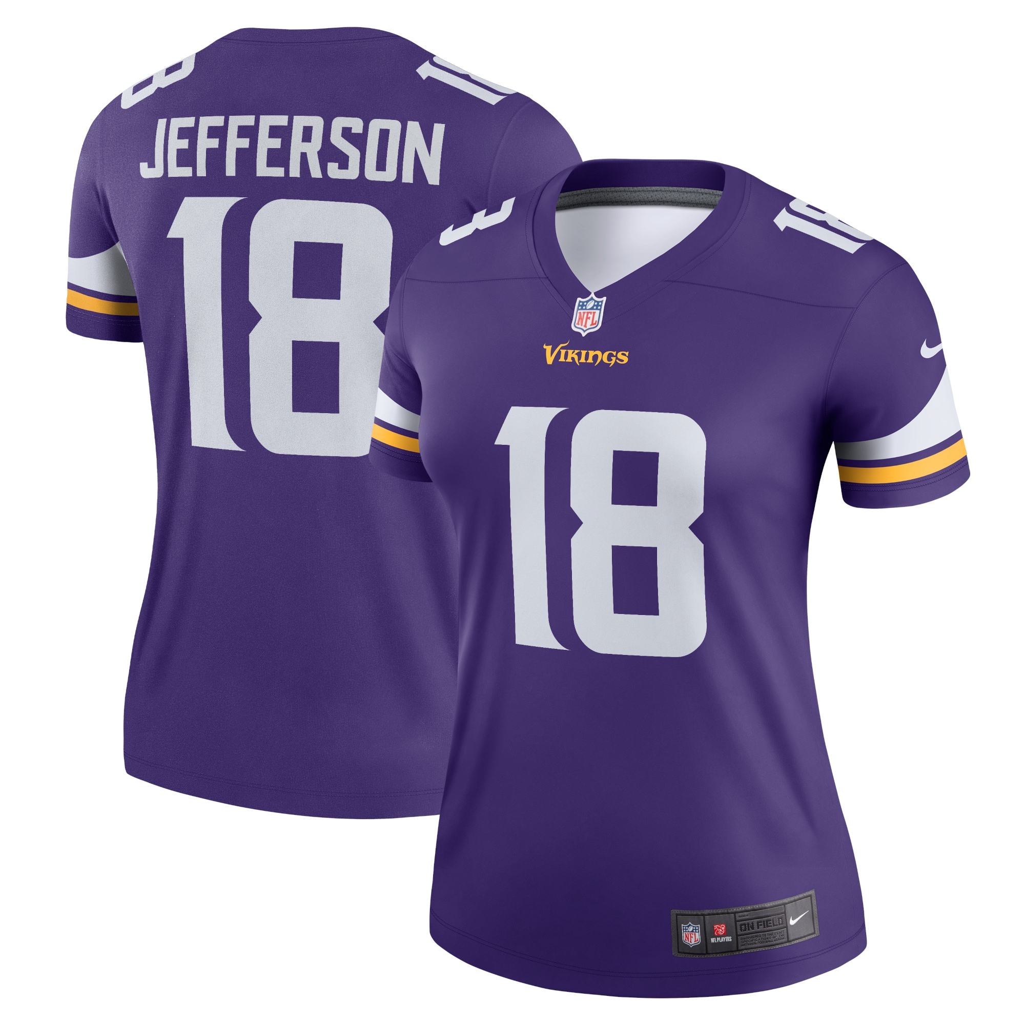 Women's Minnesota Vikings Justin Jefferson Purple Legend Player Performance Top JS7340 Saliibo