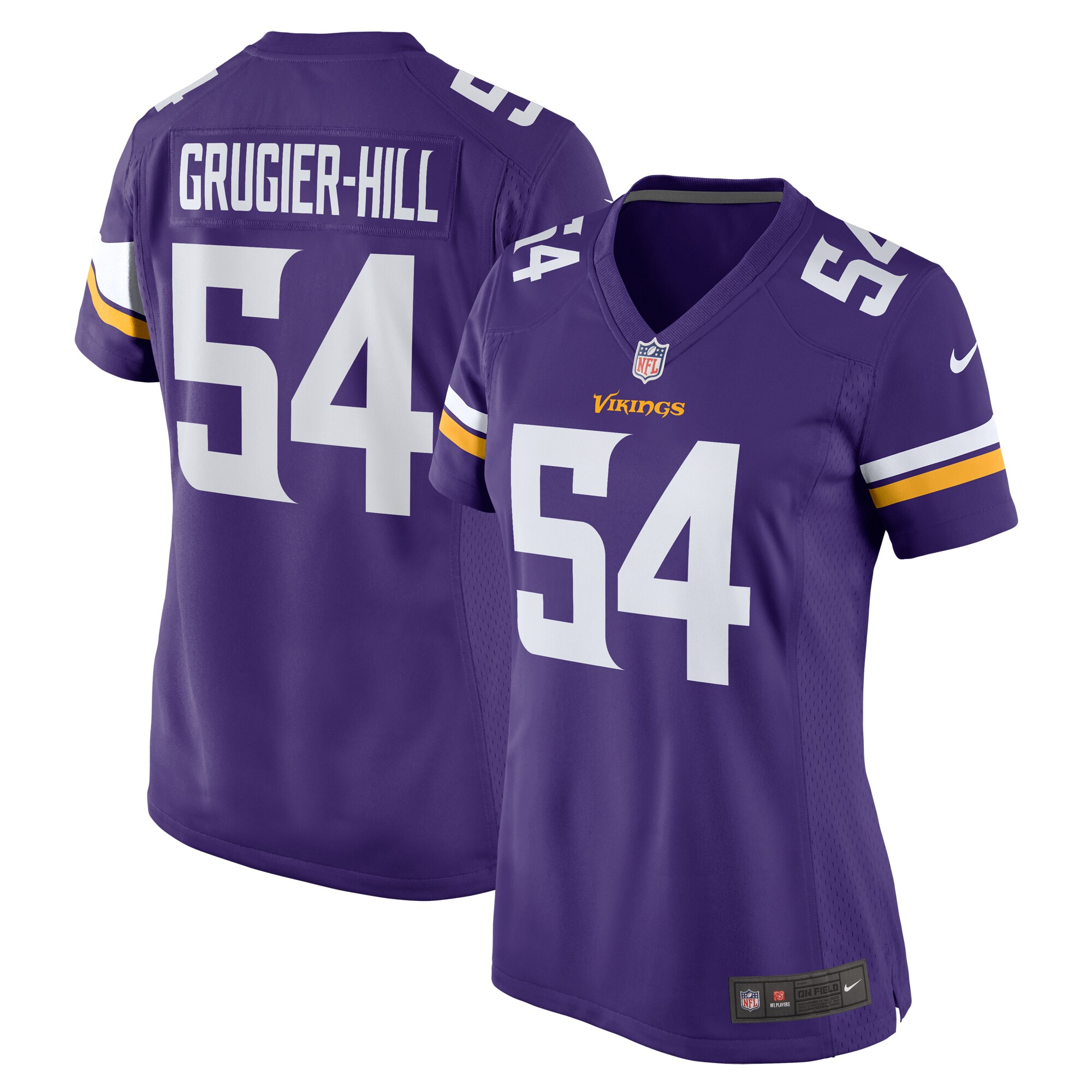 Women's Minnesota Vikings Kamu Grugier-Hill Purple Game Jersey JS1281 Saliibo