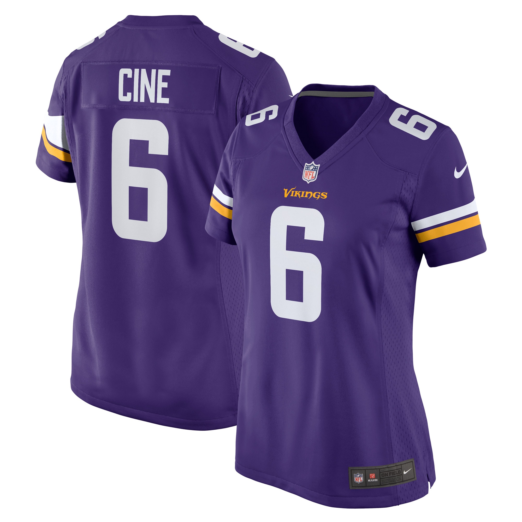 Women's Minnesota Vikings Lewis Cine Purple Game Player Jersey JS7460 Saliibo