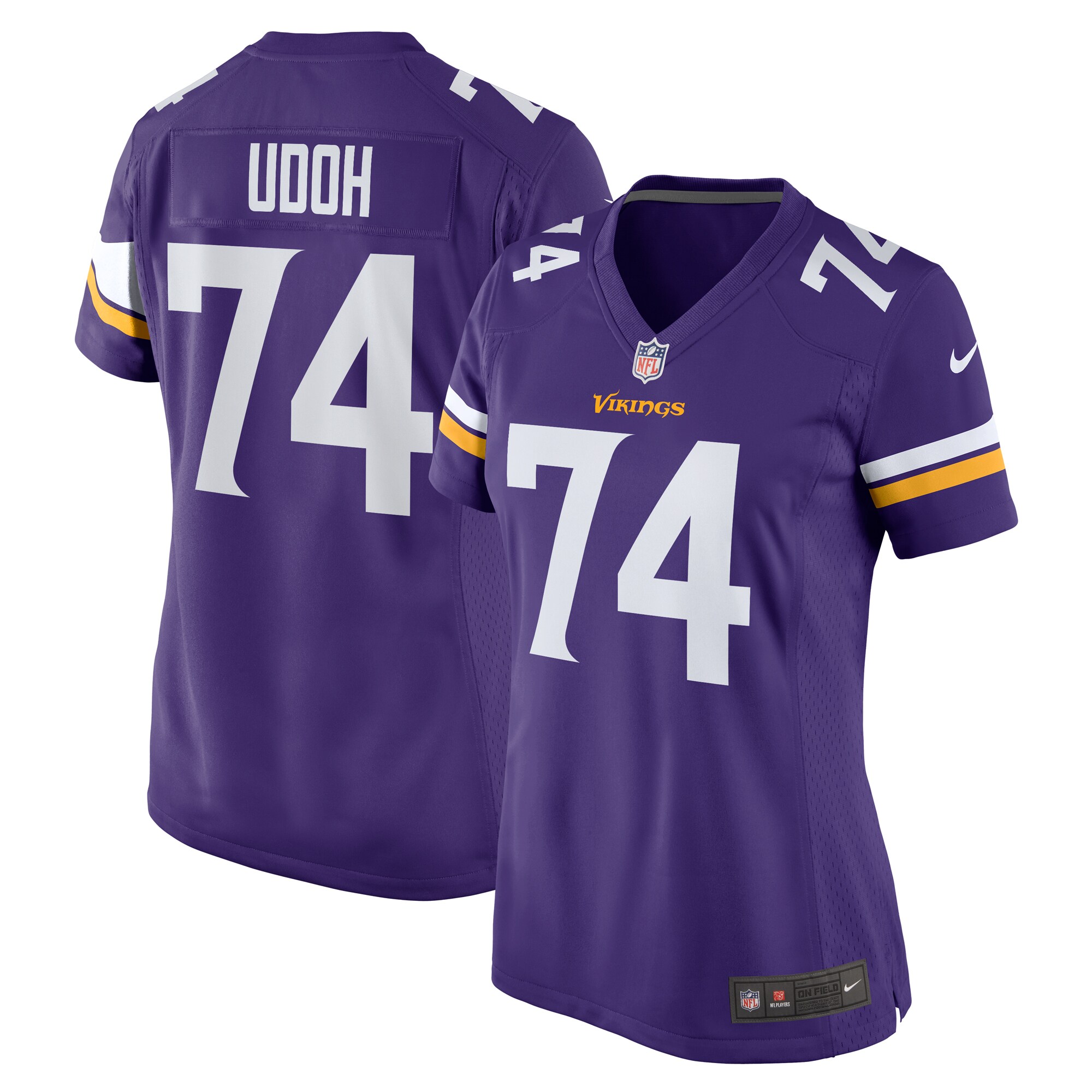Women's Minnesota Vikings Oli Udoh Purple Game Jersey JS3604 Saliibo