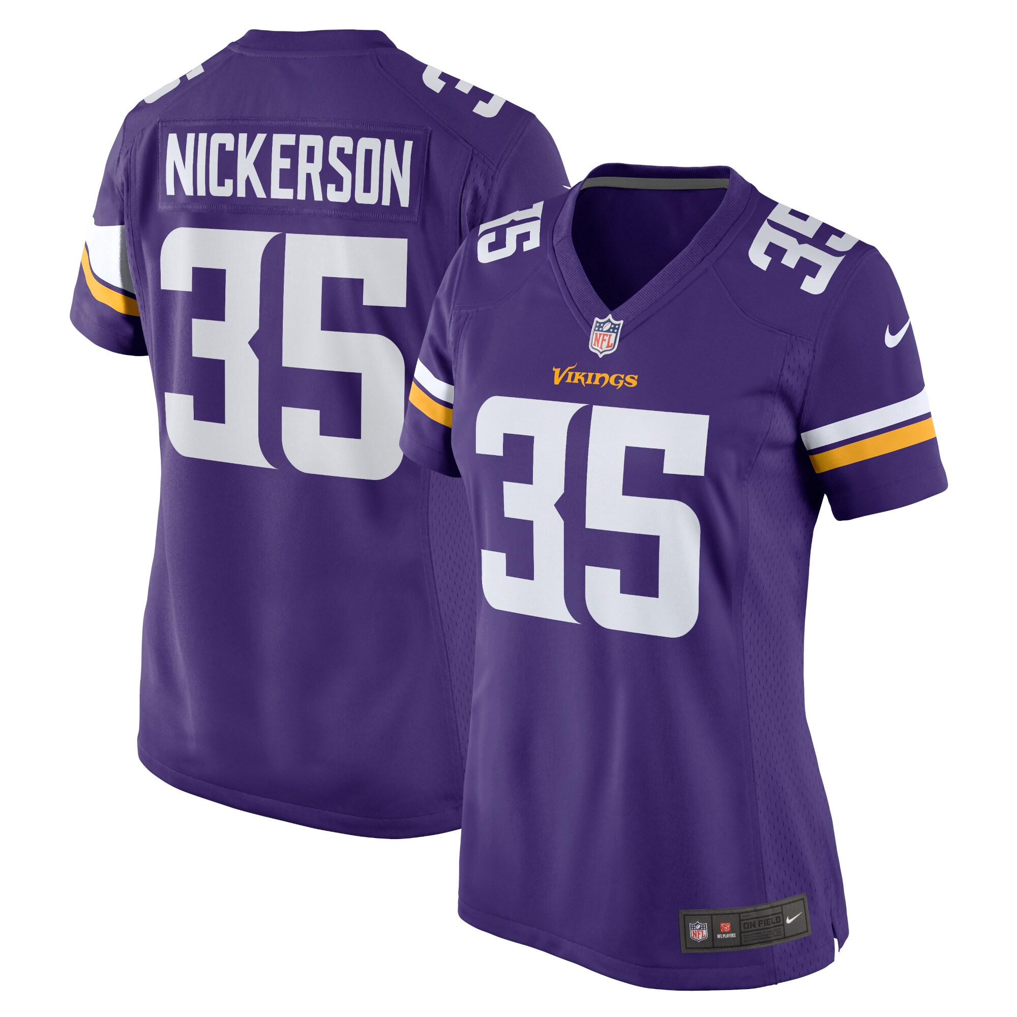 Women's Minnesota Vikings Parry Nickerson Purple Home Game Player Jersey JS8289 Saliibo