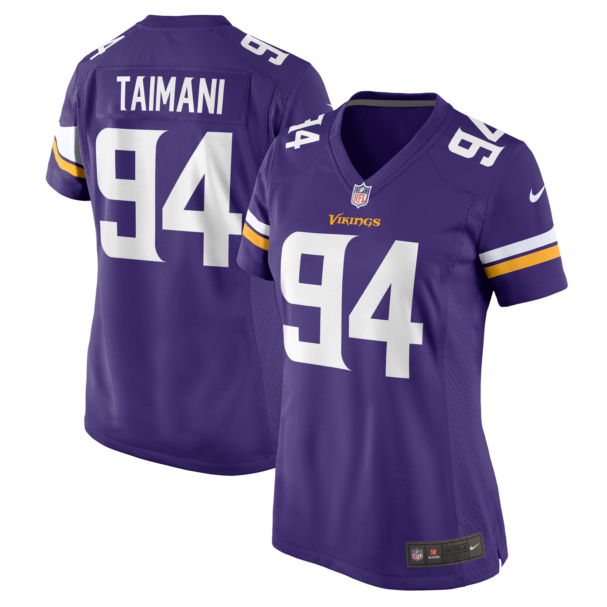 Women's Minnesota Vikings Taki Taimani Purple Game Jersey JS9937 Saliibo